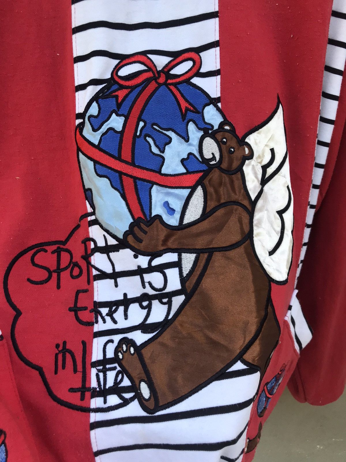 Jean Charles De Castelbajac × Vintage Vtg Jc de castel bajac long sleeve half zipper embroidery Size US L / EU 52-54 / 3 - 4 Thumbnail