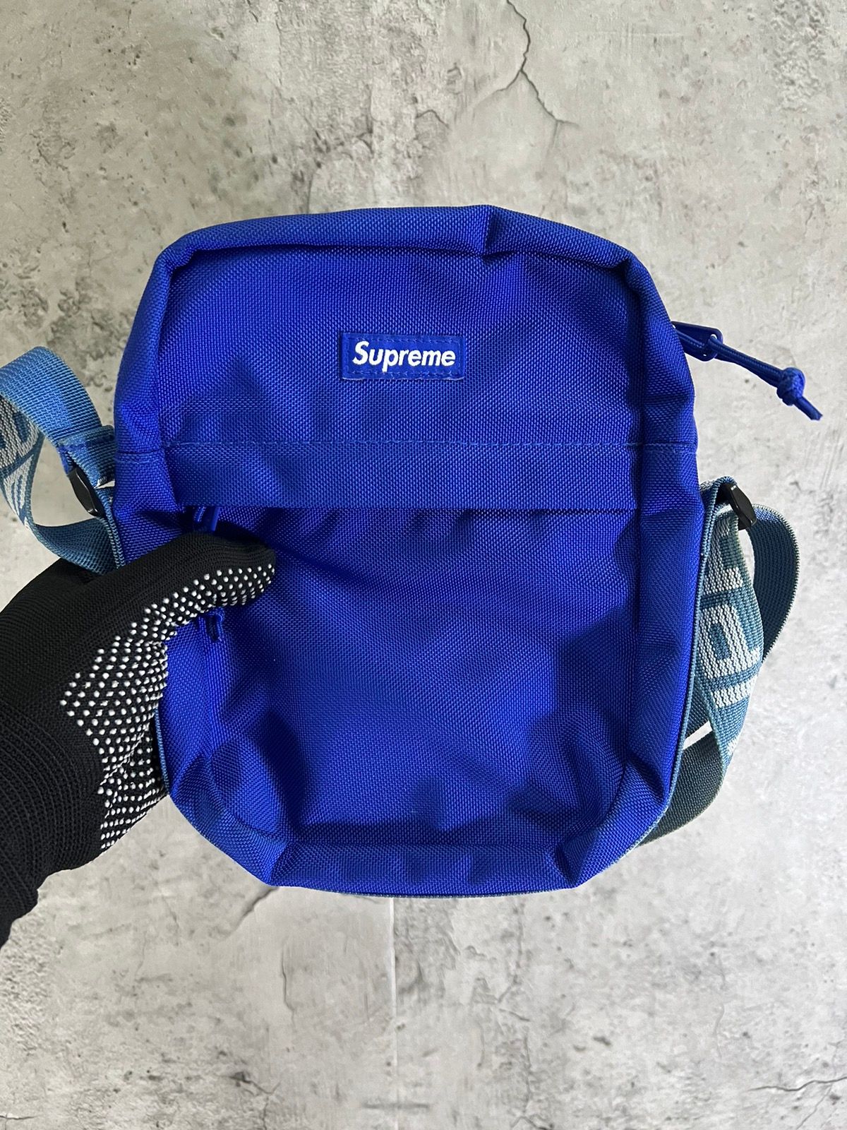 Supreme SS18 Royal Blue Shoulder Bag Cordura Authentic