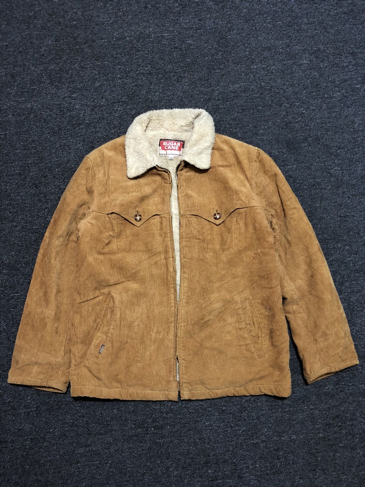 Sugar Cane Vintage Corduroy Sherpa Workwear Jacket Grailed
