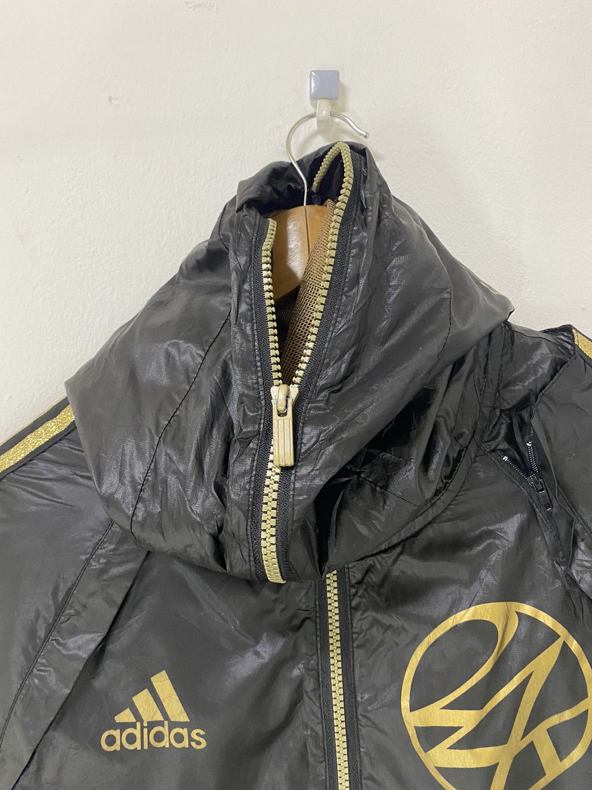 Adidas × Japanese Brand Adidas Full Zipper Jacket X 24 Karats Big Logo Design Size US S / EU 44-46 / 1 - 6 Thumbnail