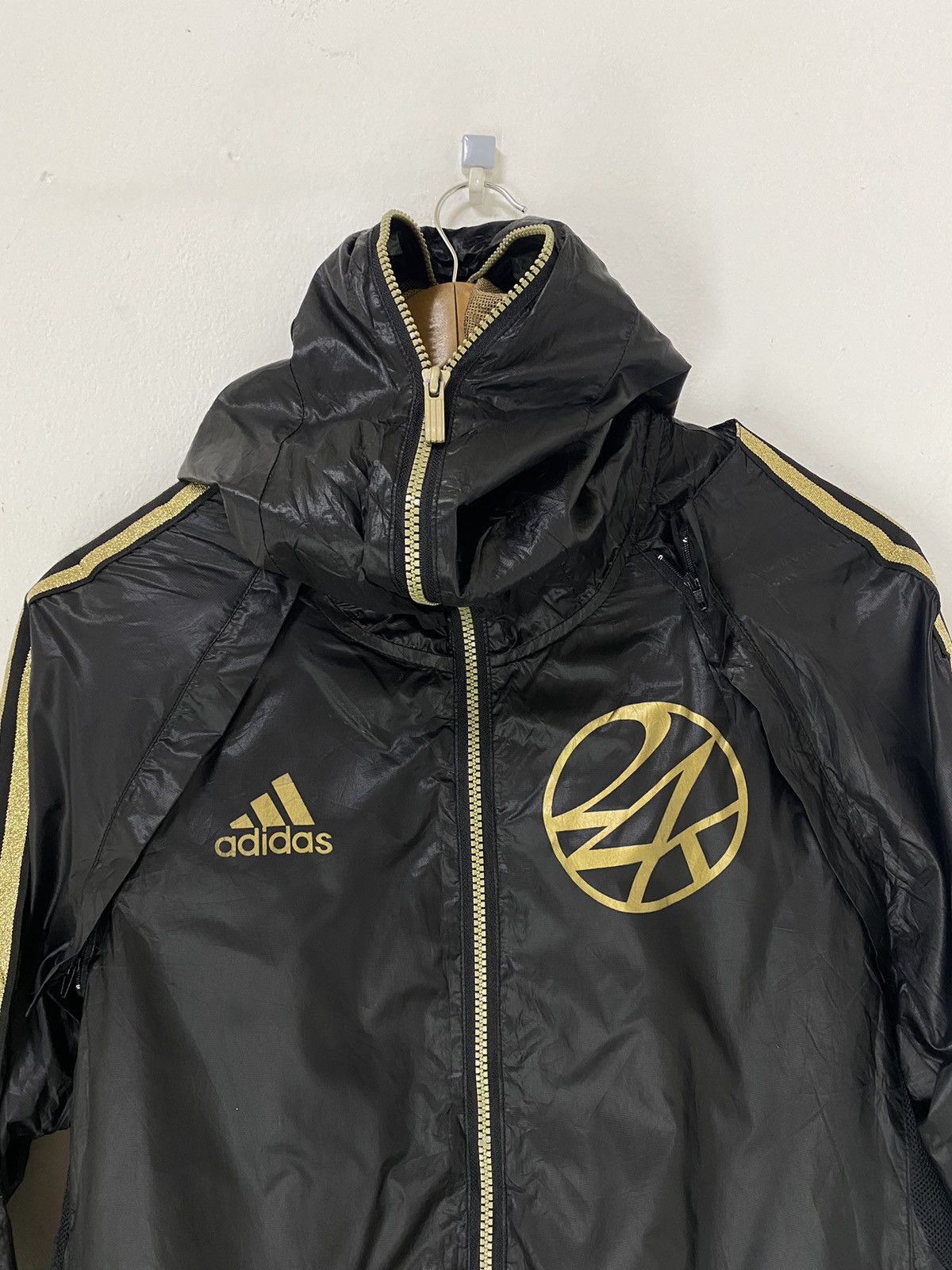 Adidas × Japanese Brand Adidas Full Zipper Jacket X 24 Karats Big Logo Design Size US S / EU 44-46 / 1 - 4 Thumbnail