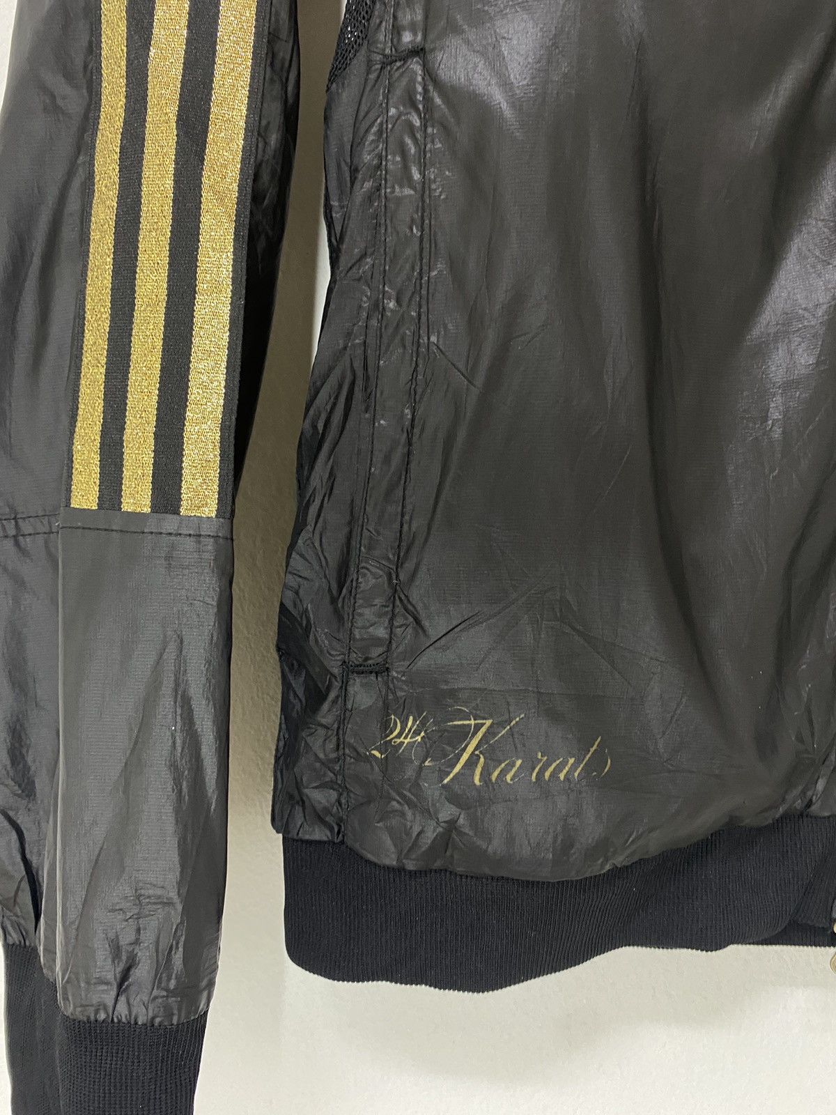 Adidas × Japanese Brand Adidas Full Zipper Jacket X 24 Karats Big Logo Design Size US S / EU 44-46 / 1 - 5 Thumbnail