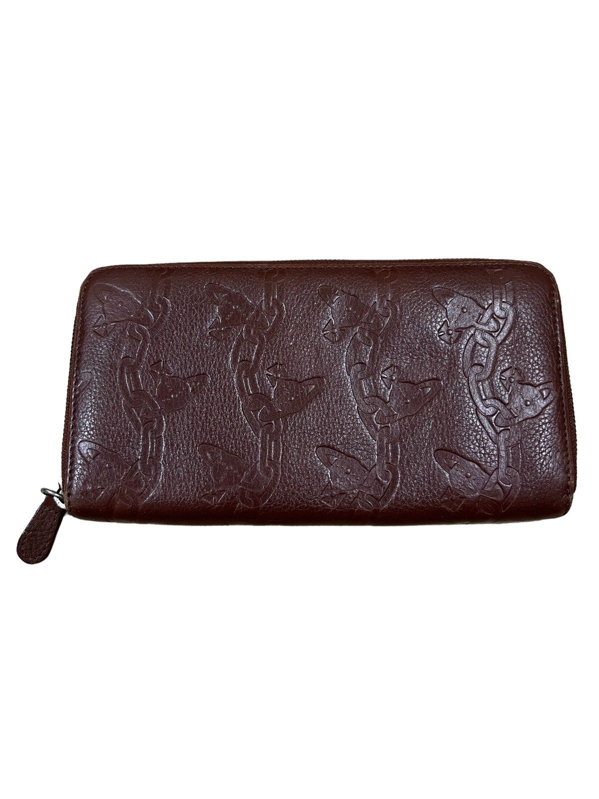 Vivienne Westwood Vivienne Westwood Orb Chain Monogram Leather Long Wallets Size ONE SIZE - 1 Thumbnail