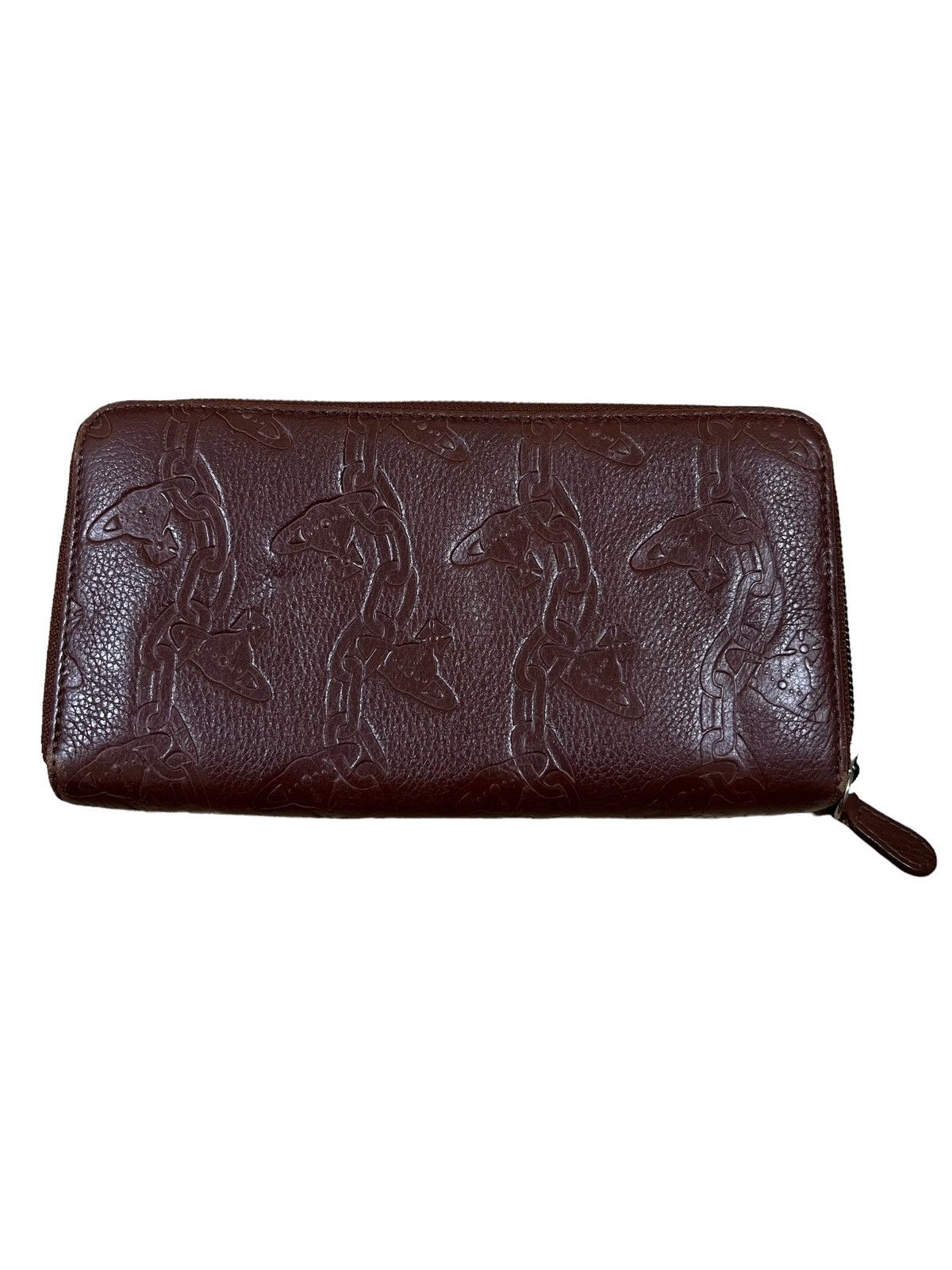 Vivienne Westwood Vivienne Westwood Orb Chain Monogram Leather Long Wallets Size ONE SIZE - 2 Thumbnail
