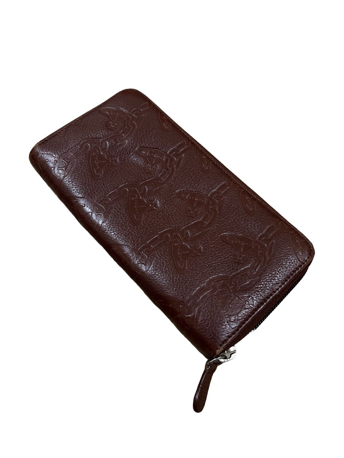 Vivienne Westwood Vivienne Westwood Orb Chain Monogram Leather Long Wallets Size ONE SIZE - 3 Thumbnail
