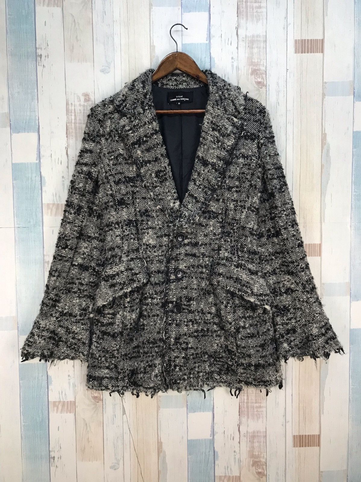 Comme des Garcons AD2004 Comme Des Garcons Tricot Jacket Rare Design Size US M / EU 48-50 / 2 - 1 Thumbnail