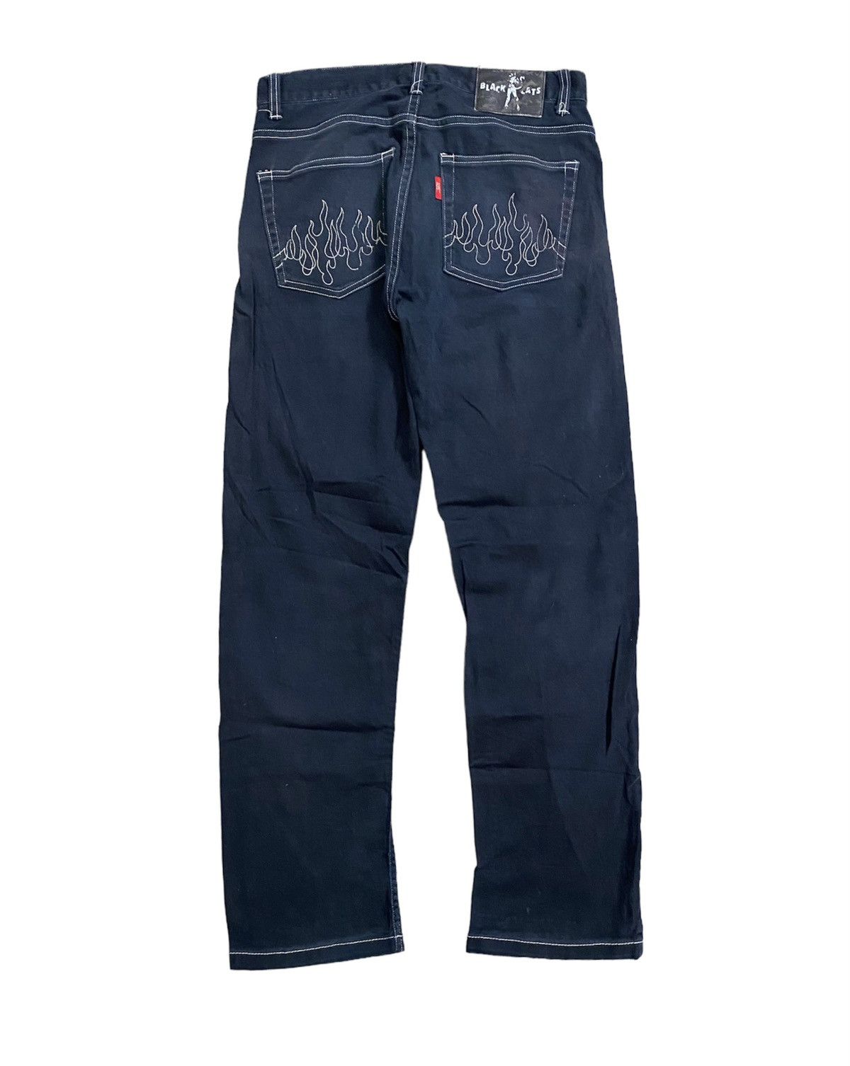 Stussy 90s HUG PINK DRAGON Cream Soda Japan fire Flame Pants Size US 30 / EU 46 - 2 Thumbnail