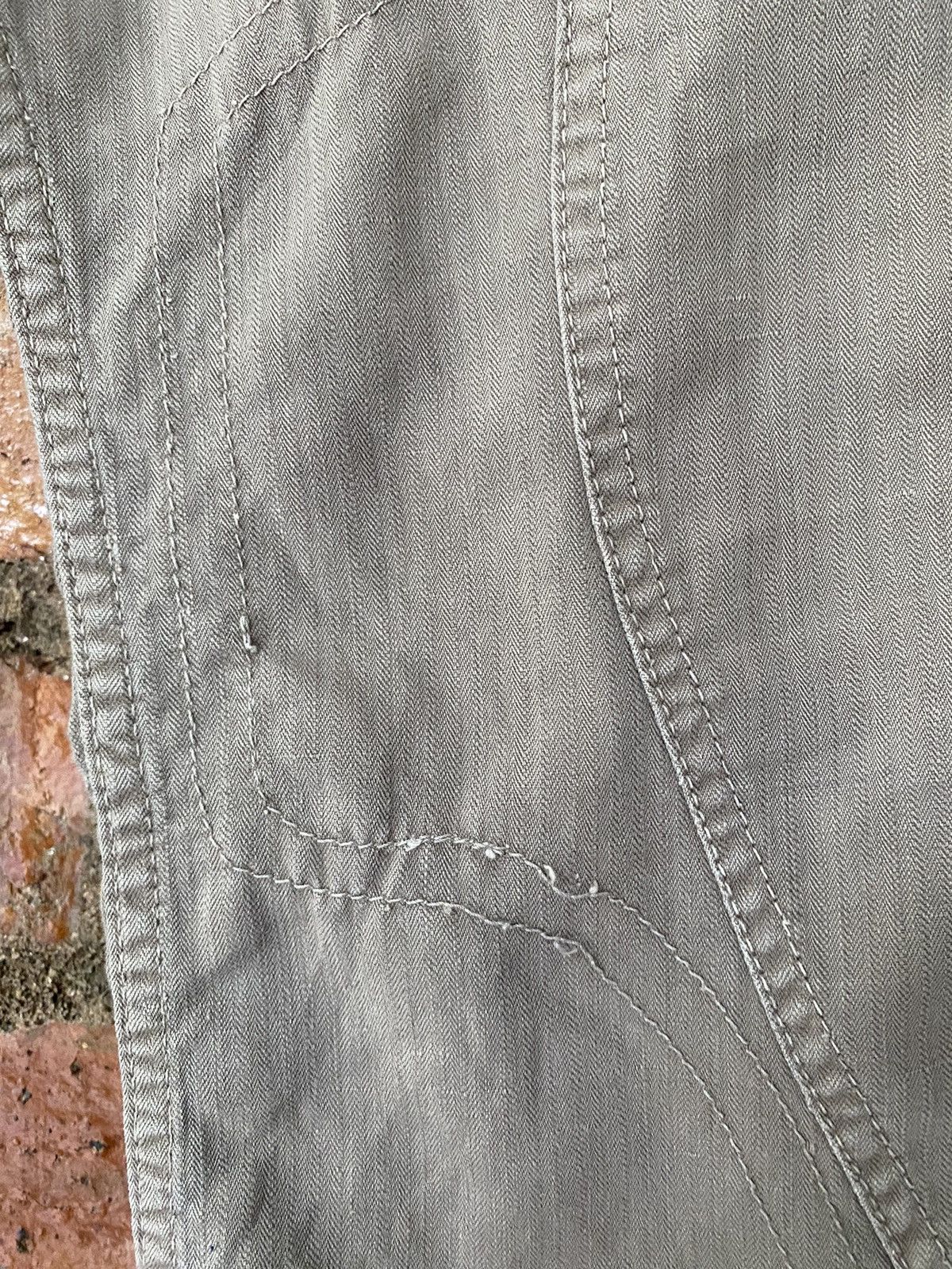 Beauty Beast 90s SLOW GUN Japan Rider Crop Mix linen pants Size US 31 - 9 Thumbnail