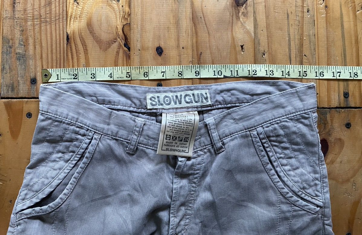 Beauty Beast 90s SLOW GUN Japan Rider Crop Mix linen pants Size US 31 - 14 Thumbnail