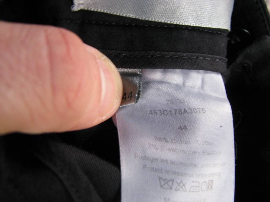 Dior KVA Era Dior Homme Men's Black Cotton Flat Front Straight Dress Pants Size Italian 44 Size US 30 / EU 46 - 7 Thumbnail