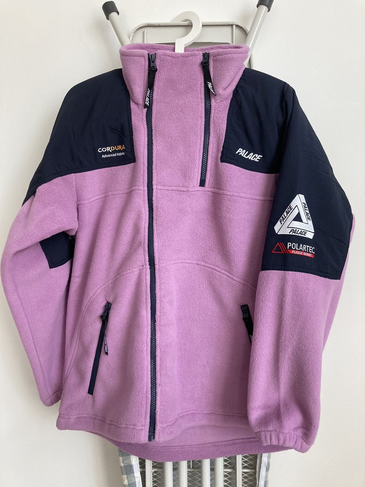 Palace PALACE POLARTEC DOUBLE ZIP FUNNEL PURPLE SIZE S | Grailed