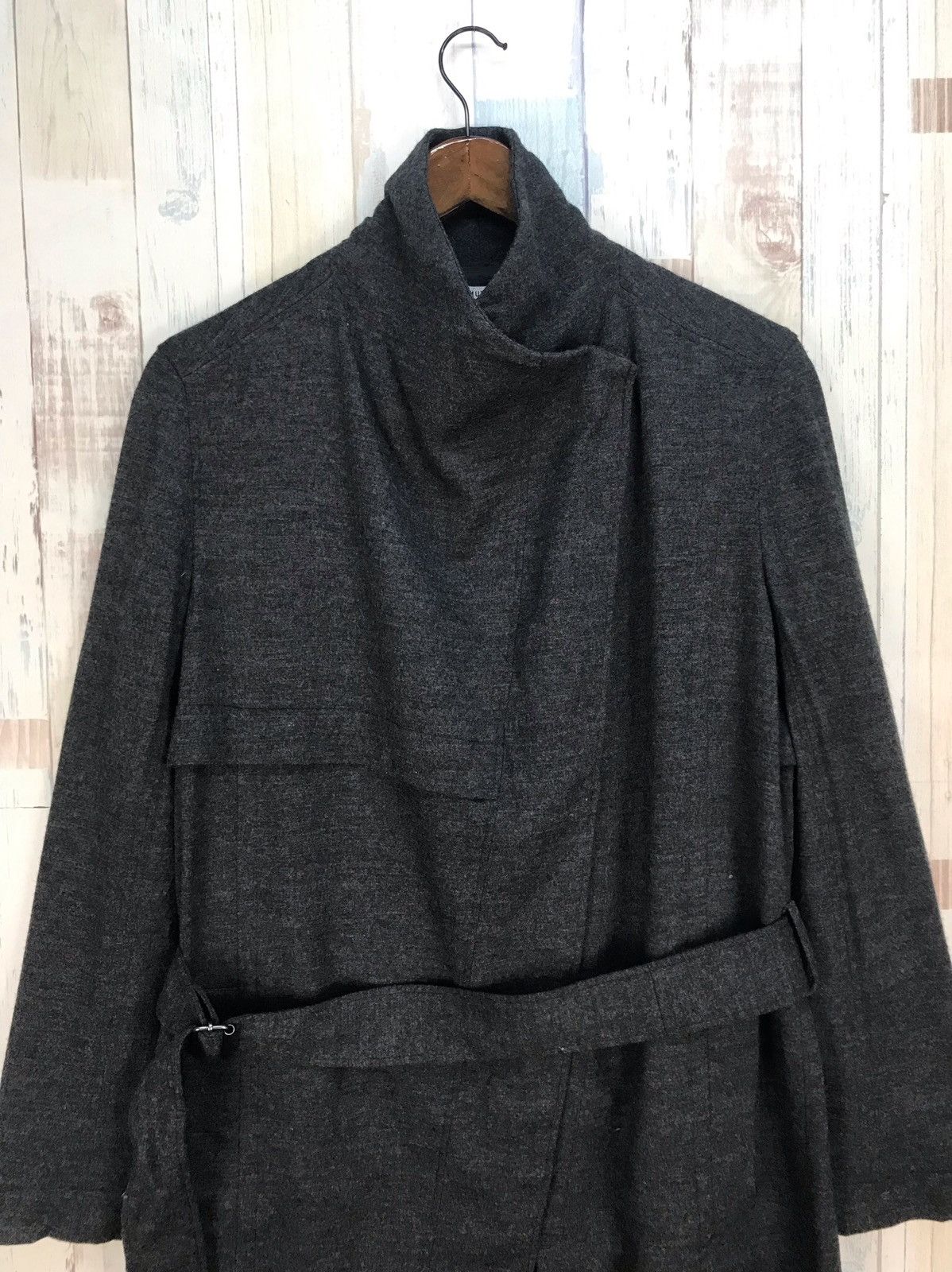 Helmut Lang Helmut Lang Sonar Wool Long Jacket Size US XS / EU 42 / 0 - 6 Thumbnail