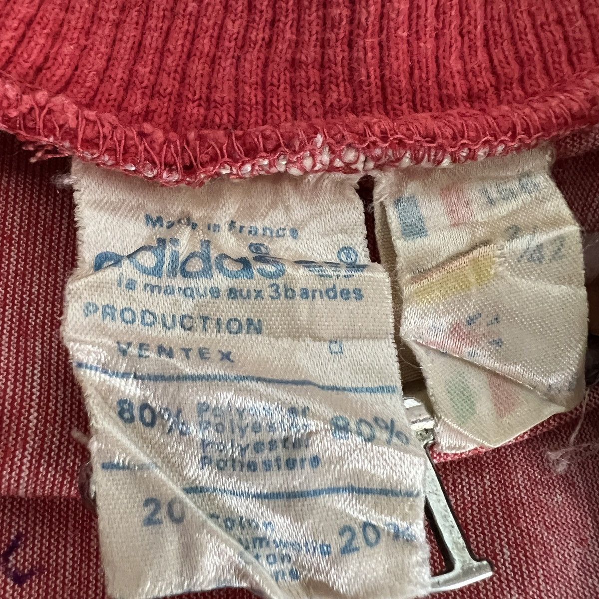 Adidas 🔥RARE🔥Vintage Adidas Sweater Zipper Jacket Made in France Size US L / EU 52-54 / 3 - 7 Thumbnail
