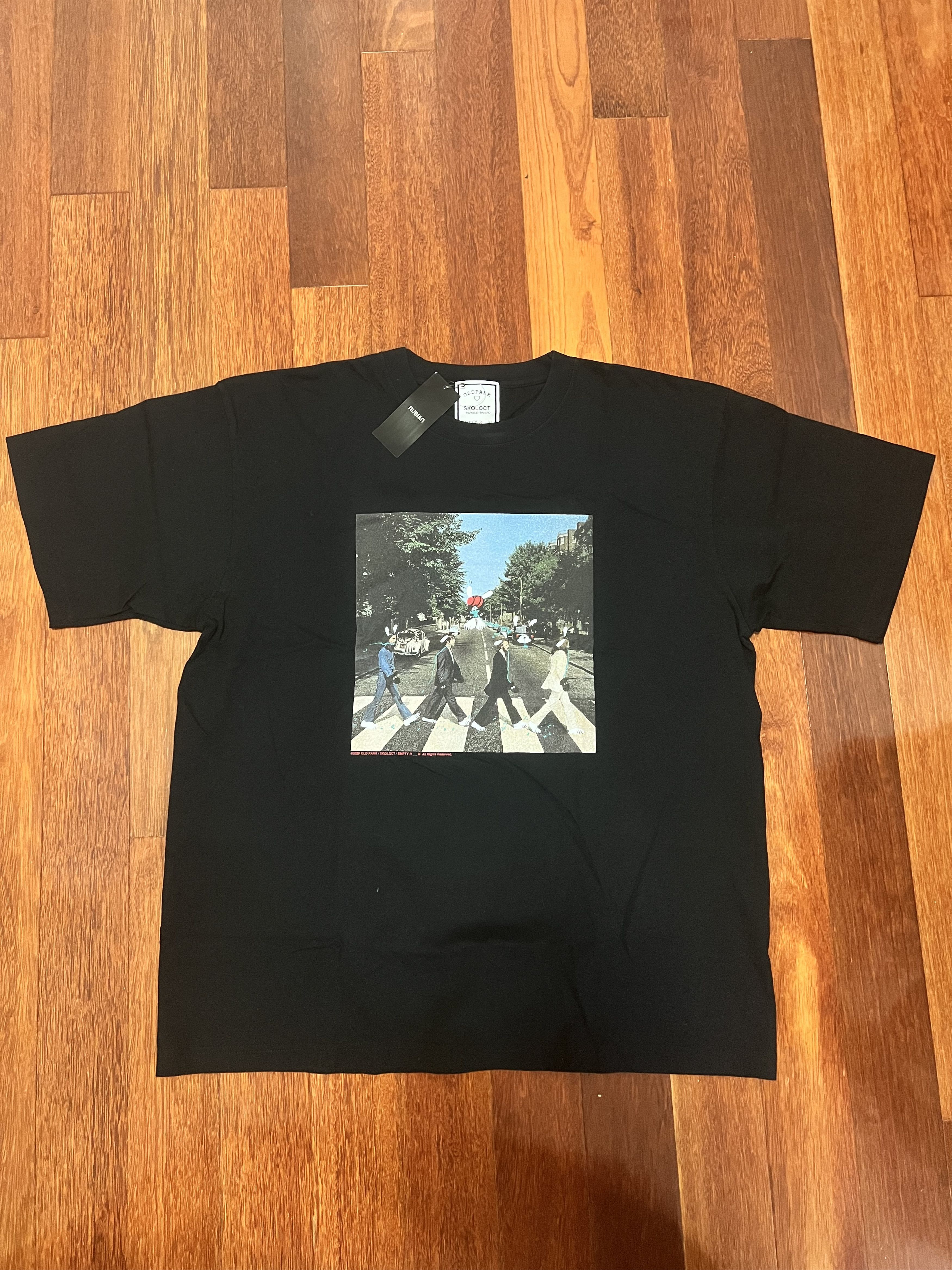 Skoloct 💚 The Beatles x Skoloct Abbey Road Tee Black X-Large NEW Size US XL / EU 56 / 4 - 1 Thumbnail