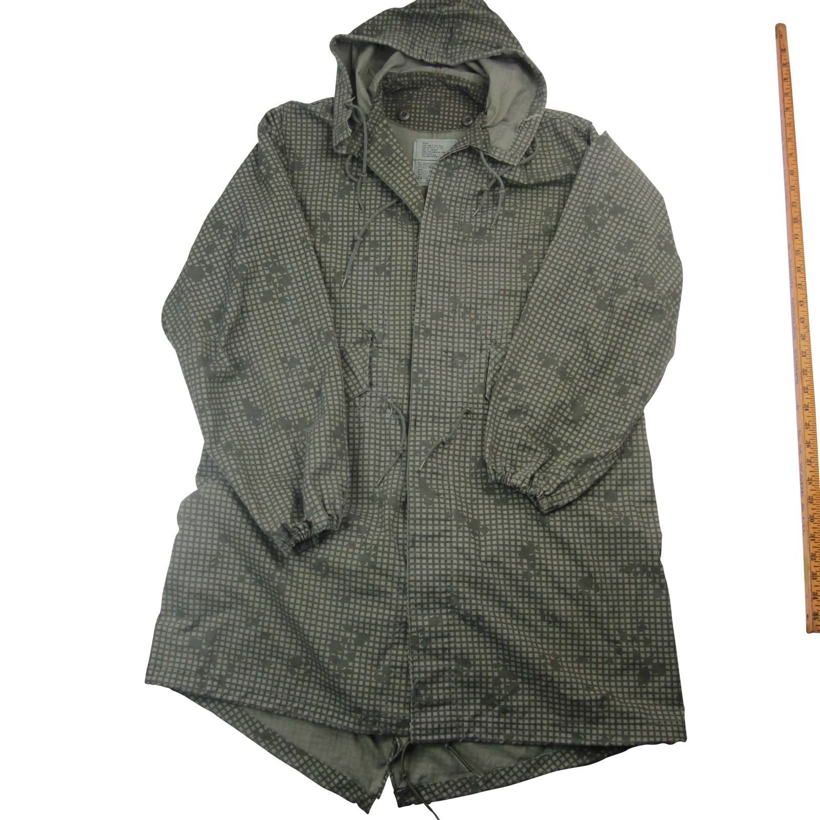 Vintage Night Desert Camouflage Coat Parka Jacket
