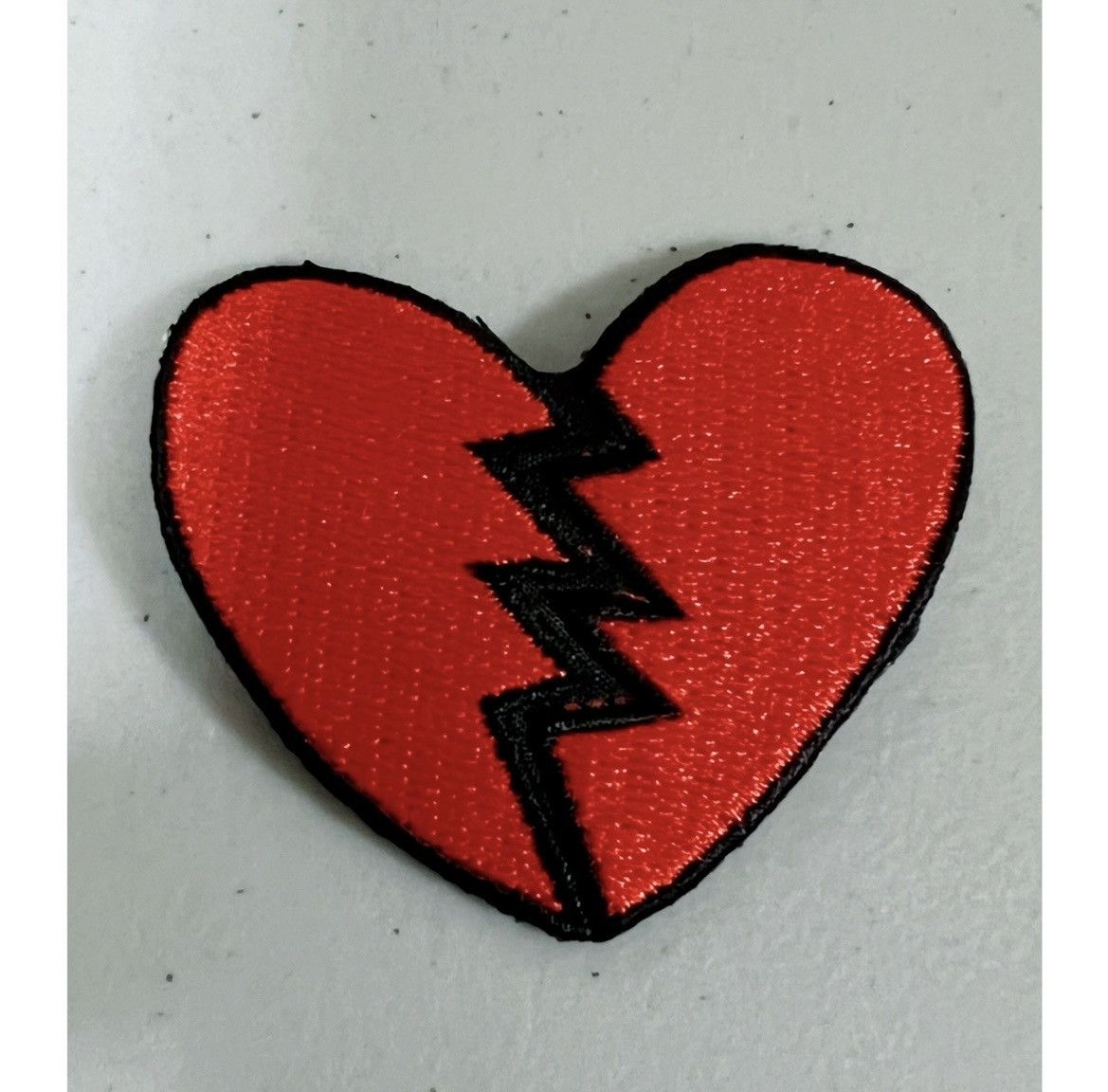 Streetwear Red Broken Heart Iron-On Sew-On Patch for Clothing 💔 | Grailed