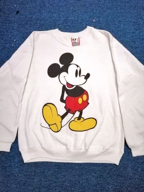 Mickey Mouse Vintage Made In USA Mickey Mouse Sweatshirts 50/50 Size US M / EU 48-50 / 2 - 1 Thumbnail