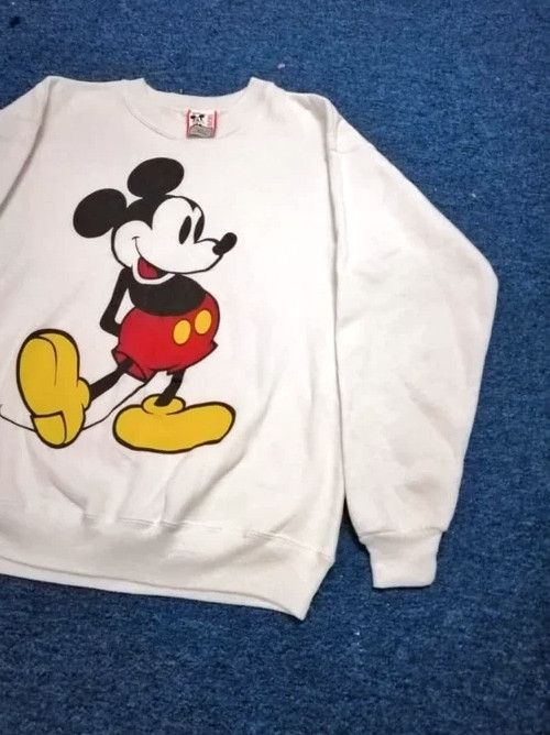 Mickey Mouse Vintage Made In USA Mickey Mouse Sweatshirts 50/50 Size US M / EU 48-50 / 2 - 2 Thumbnail
