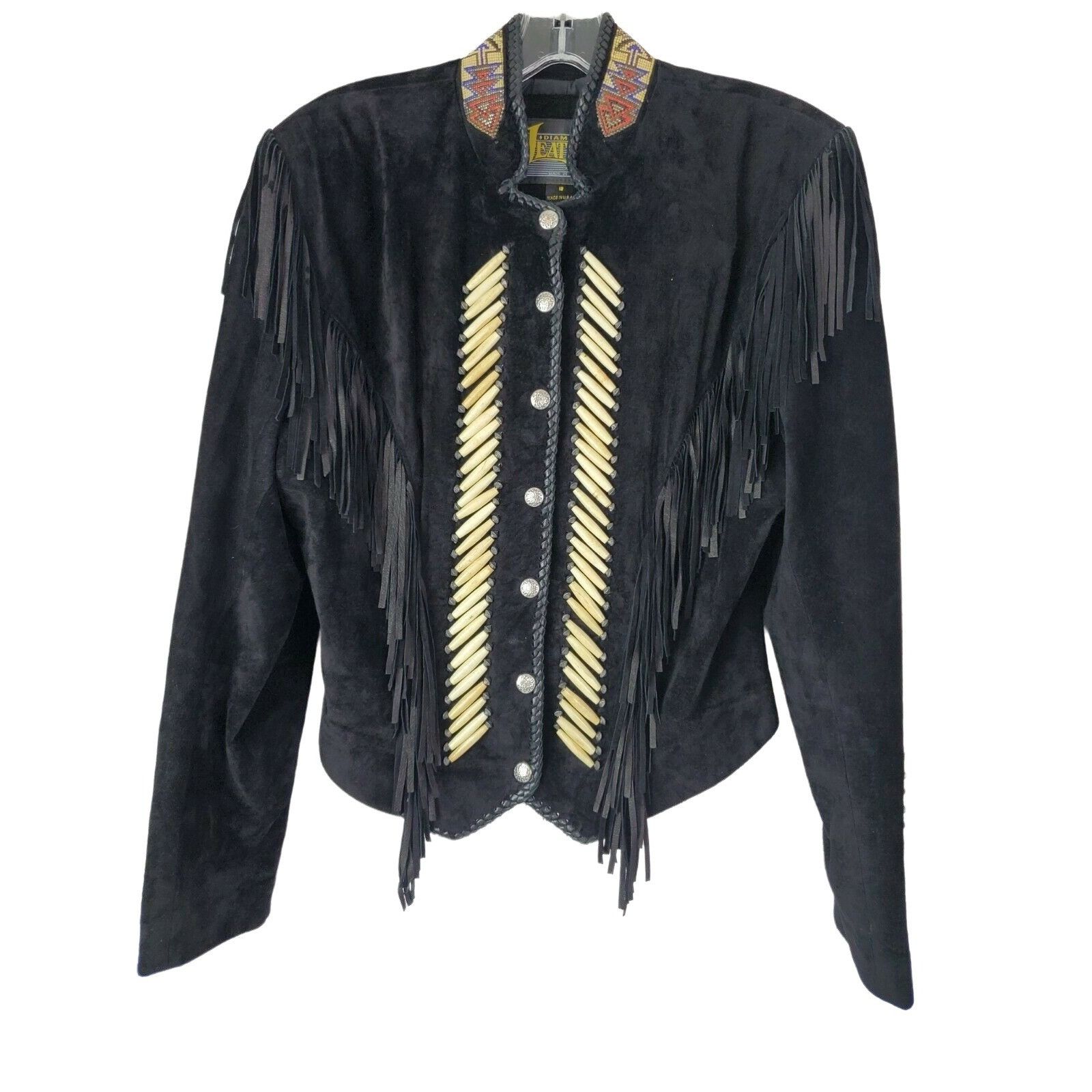 Diamond Leather Collection VTG Diamond Leathers Black Jacket Suede ...