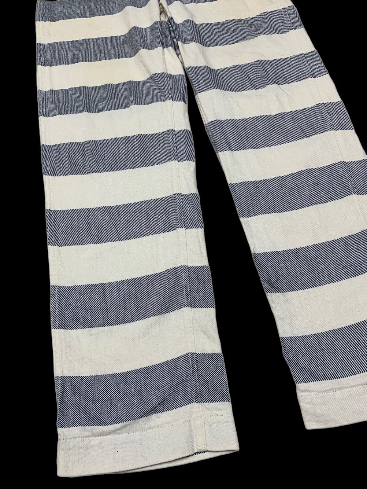 Designer × Japanese Brand YANKSHIRE TROUSERS FATIGUE TEILL BORDER PANTS Size US 33 - 13 Thumbnail