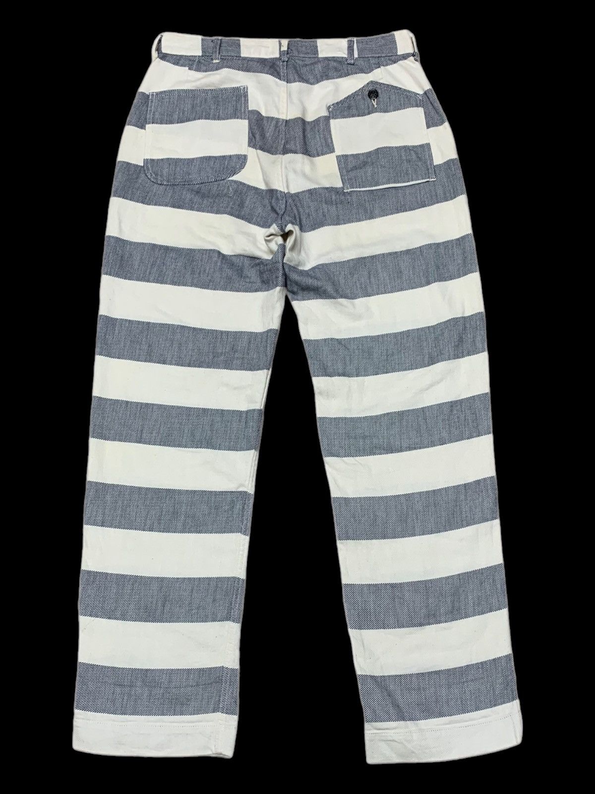 Designer × Japanese Brand YANKSHIRE TROUSERS FATIGUE TEILL BORDER PANTS Size US 33 - 1 Thumbnail
