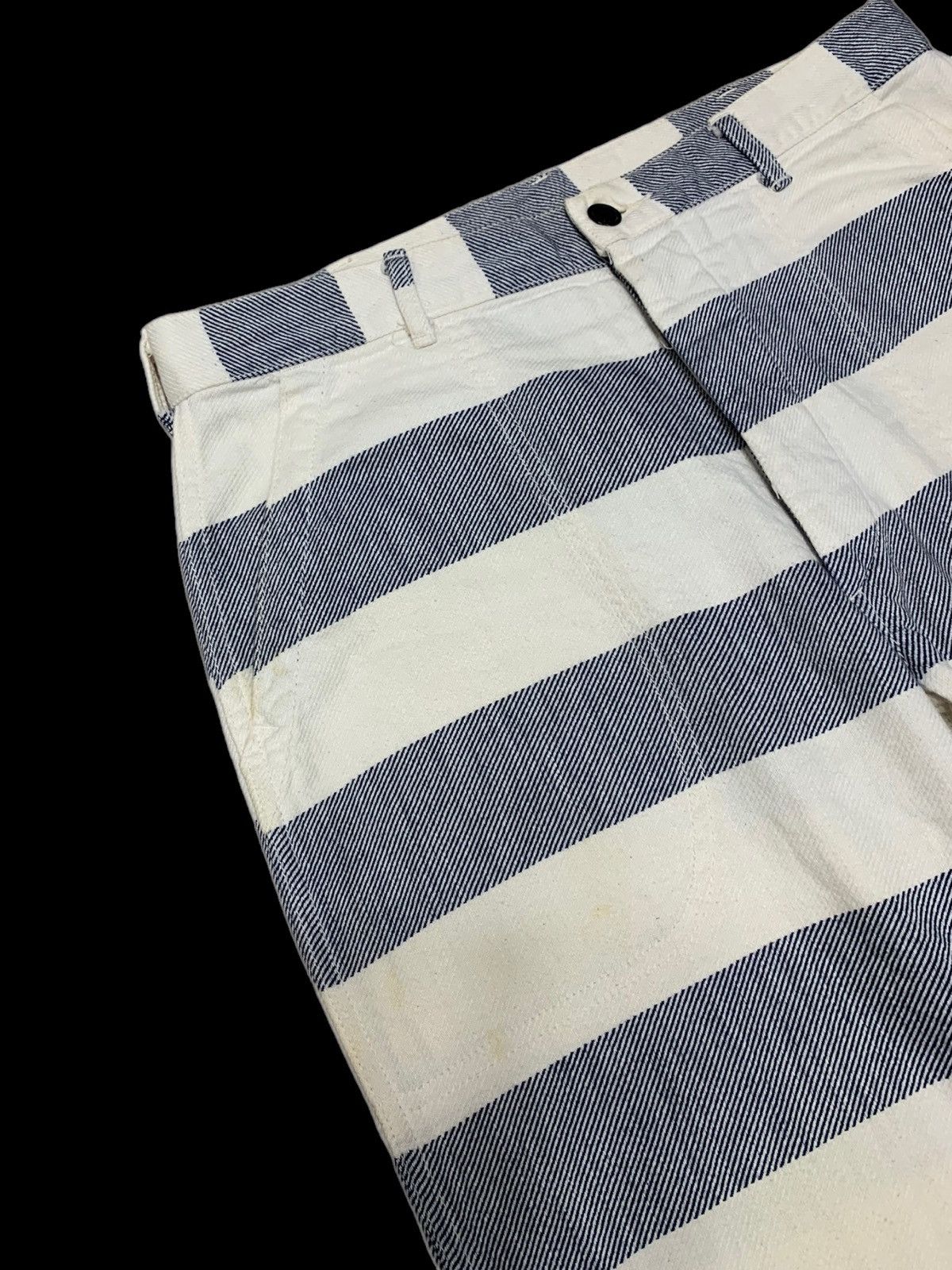 Designer × Japanese Brand YANKSHIRE TROUSERS FATIGUE TEILL BORDER PANTS Size US 33 - 11 Thumbnail