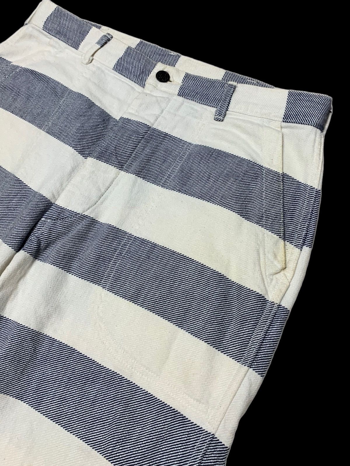 Designer × Japanese Brand YANKSHIRE TROUSERS FATIGUE TEILL BORDER PANTS Size US 33 - 9 Thumbnail