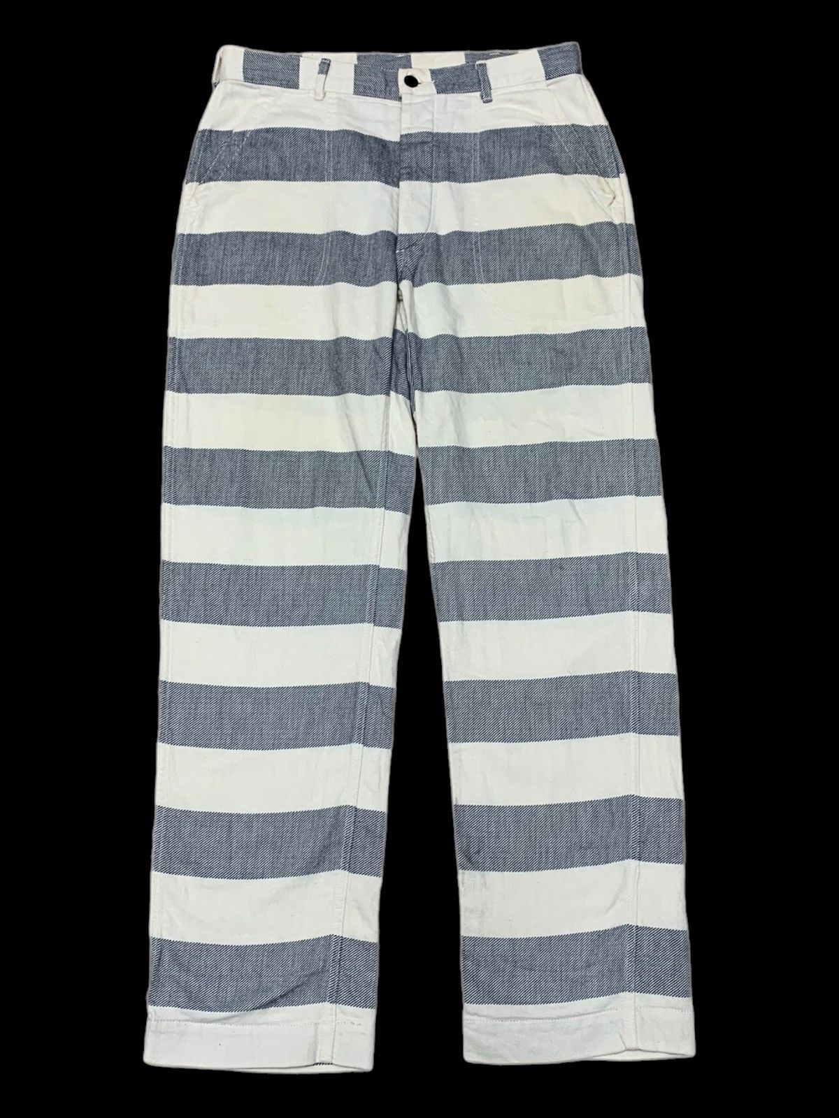 Designer × Japanese Brand YANKSHIRE TROUSERS FATIGUE TEILL BORDER PANTS Size US 33 - 2 Thumbnail