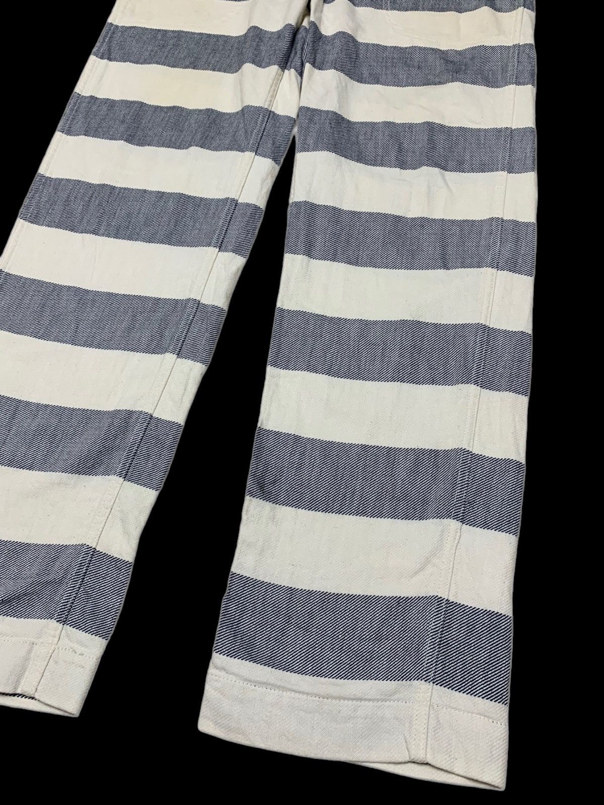 Designer × Japanese Brand YANKSHIRE TROUSERS FATIGUE TEILL BORDER PANTS Size US 33 - 14 Thumbnail