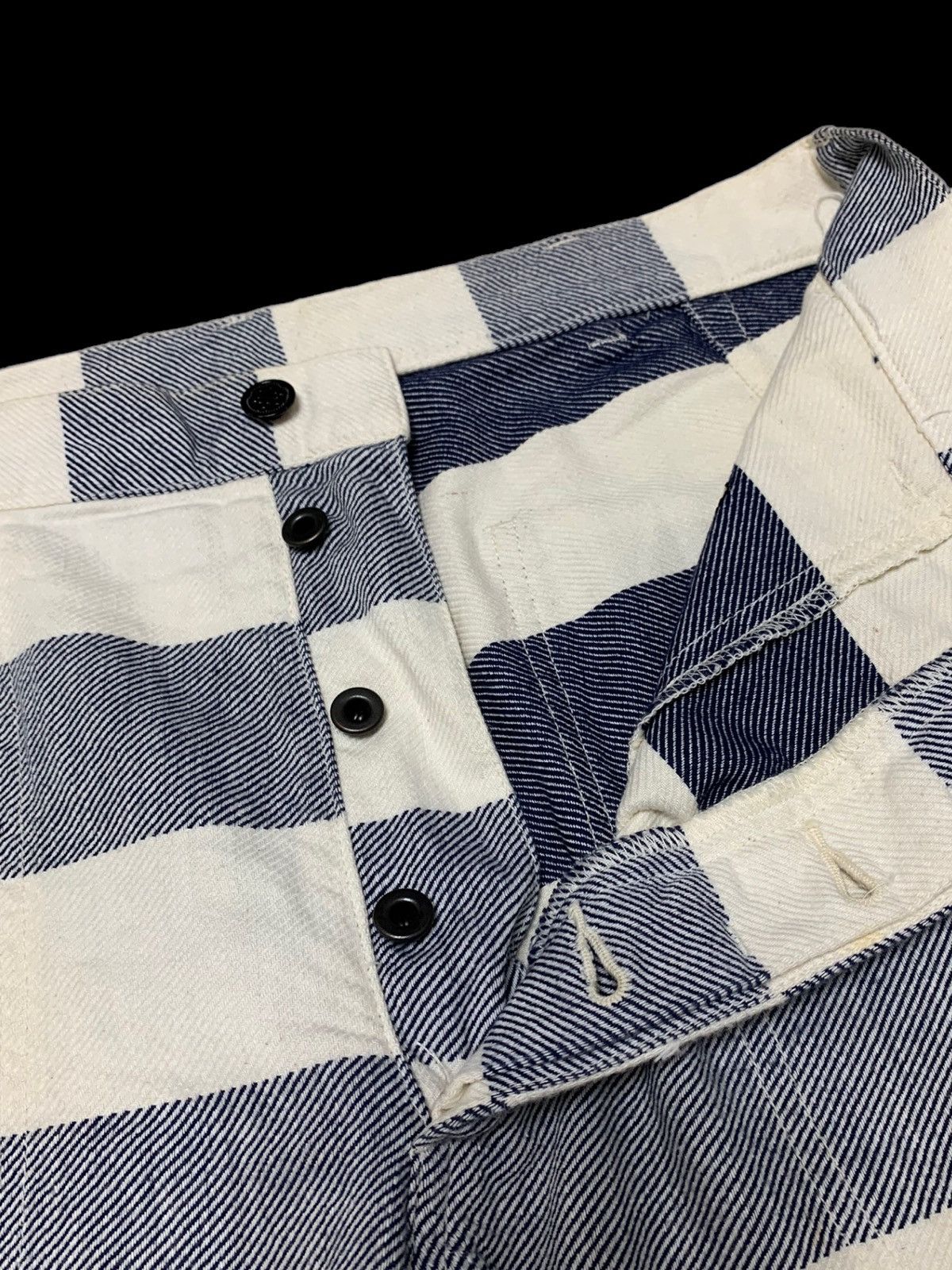 Designer × Japanese Brand YANKSHIRE TROUSERS FATIGUE TEILL BORDER PANTS Size US 33 - 10 Thumbnail