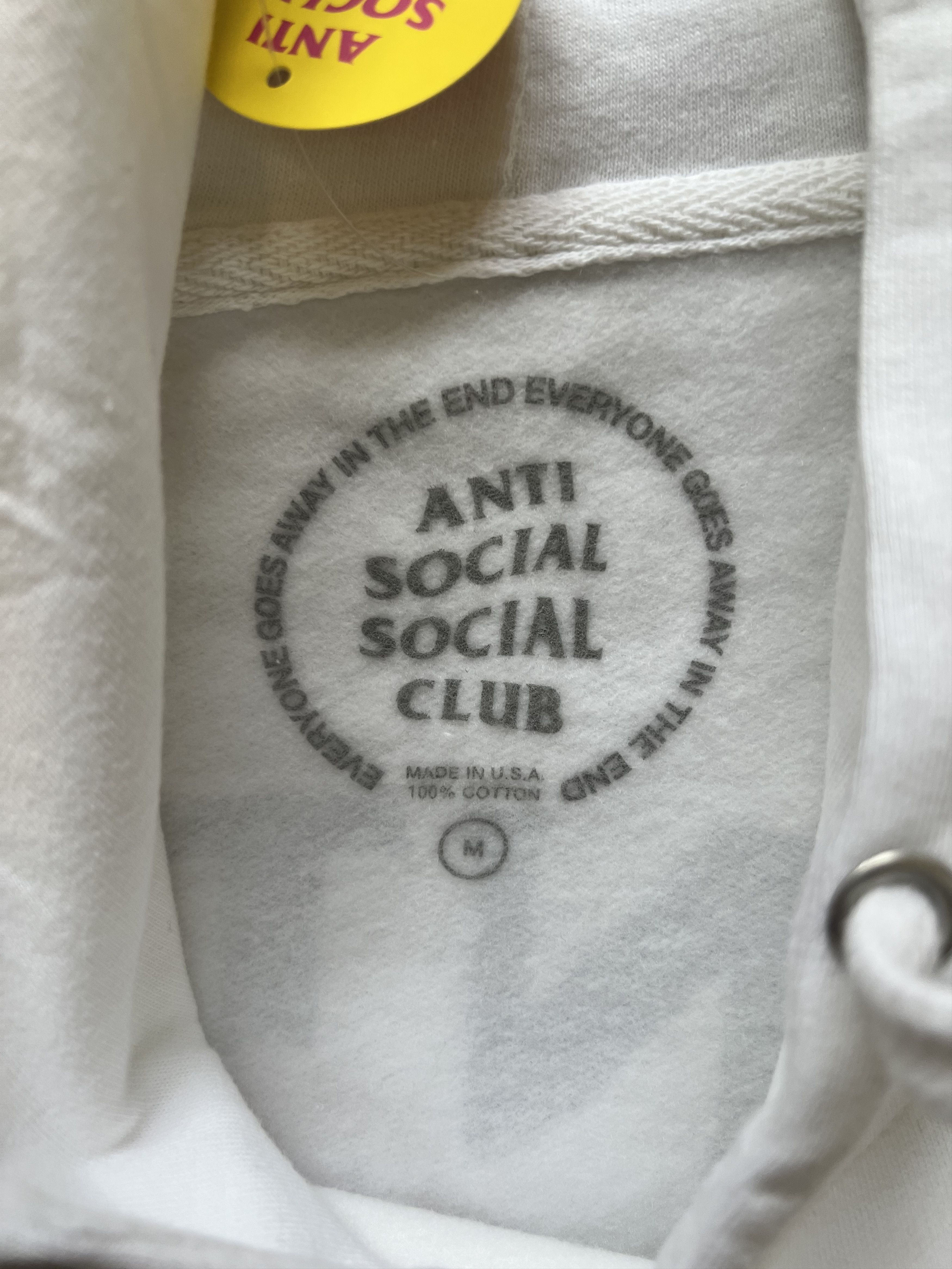Anti Social Social Club 💚 Anti Social Social Club Smells Bad White Hoodie NEW Size US M / EU 48-50 / 2 - 3 Thumbnail