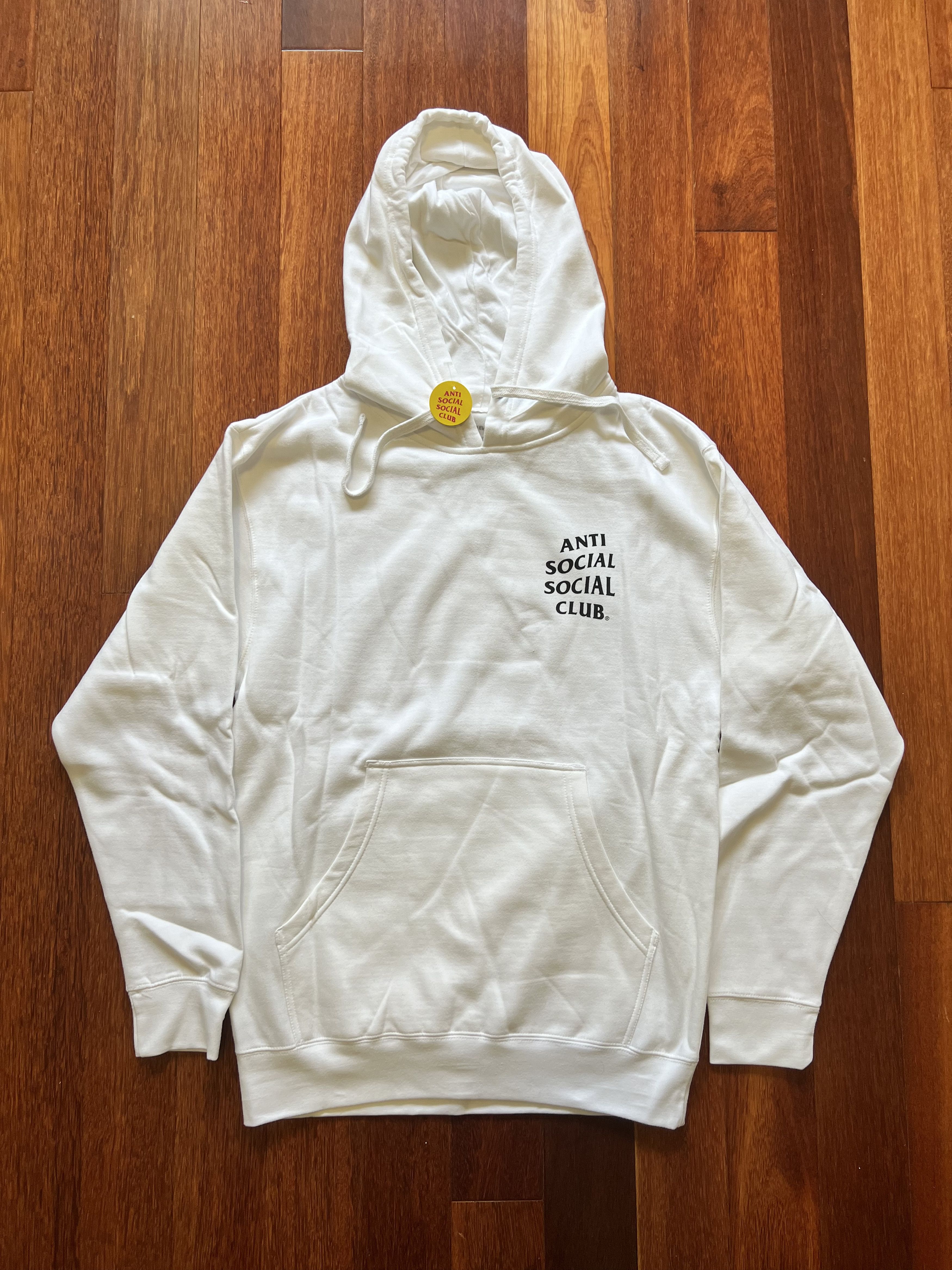 Anti Social Social Club 💚 Anti Social Social Club Smells Bad White Hoodie NEW Size US L / EU 52-54 / 3 - 2 Thumbnail