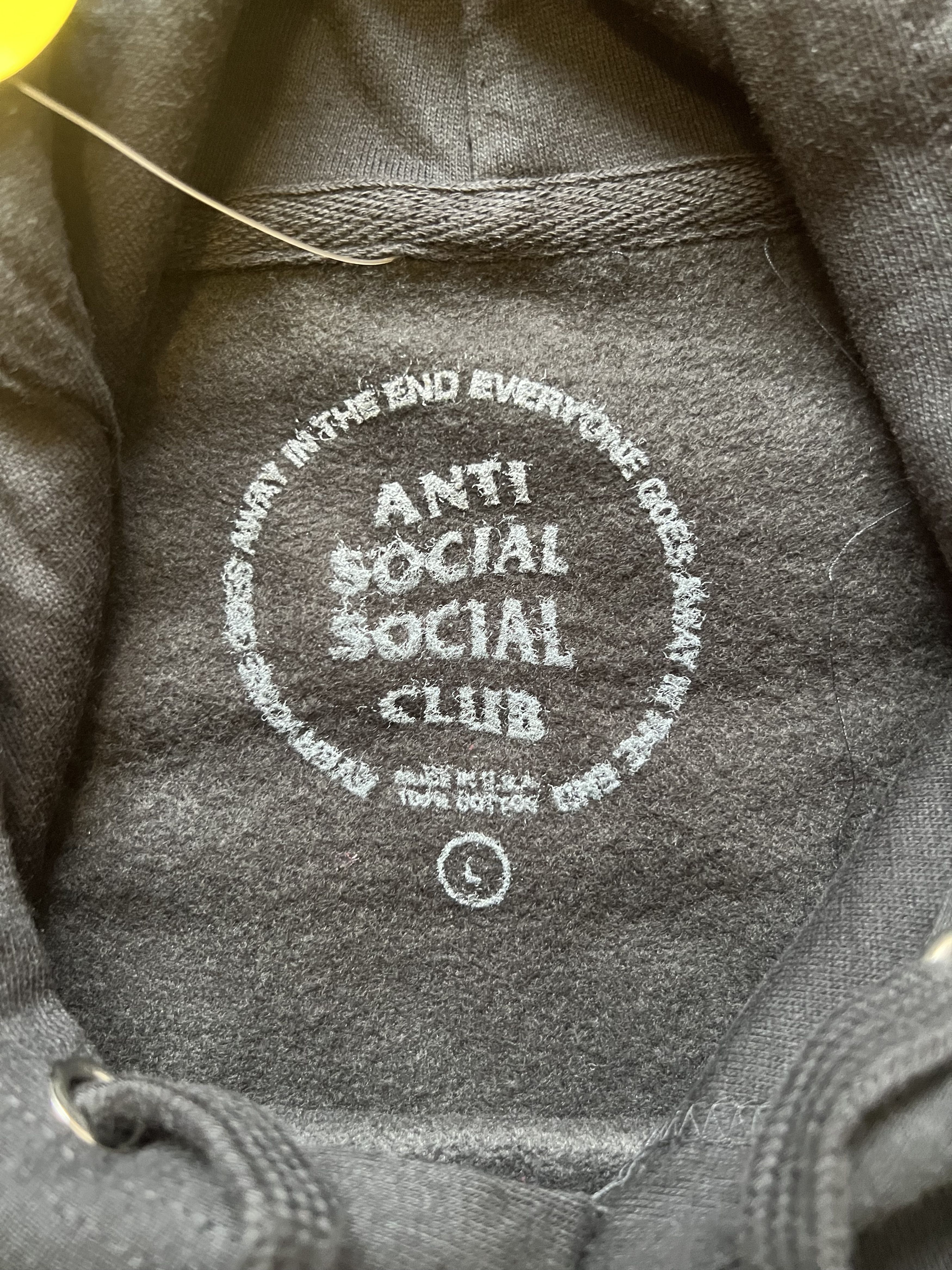 Anti Social Social Club 💚 Anti Social Social Club Smells Bad Black Hoodie NEW Size US L / EU 52-54 / 3 - 4 Thumbnail