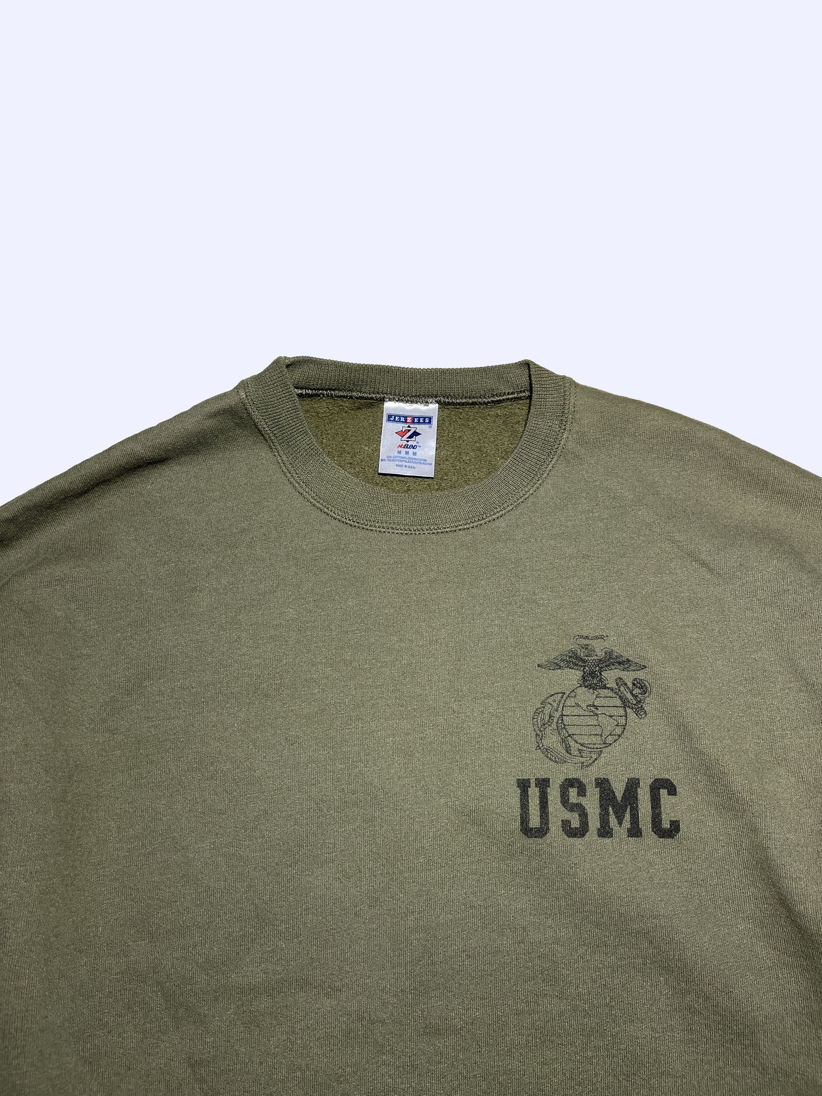 Other USMC US Marine Corps Olive Sweatshirt Shia Labeouf Style Size US M / EU 48-50 / 2 - 4 Thumbnail