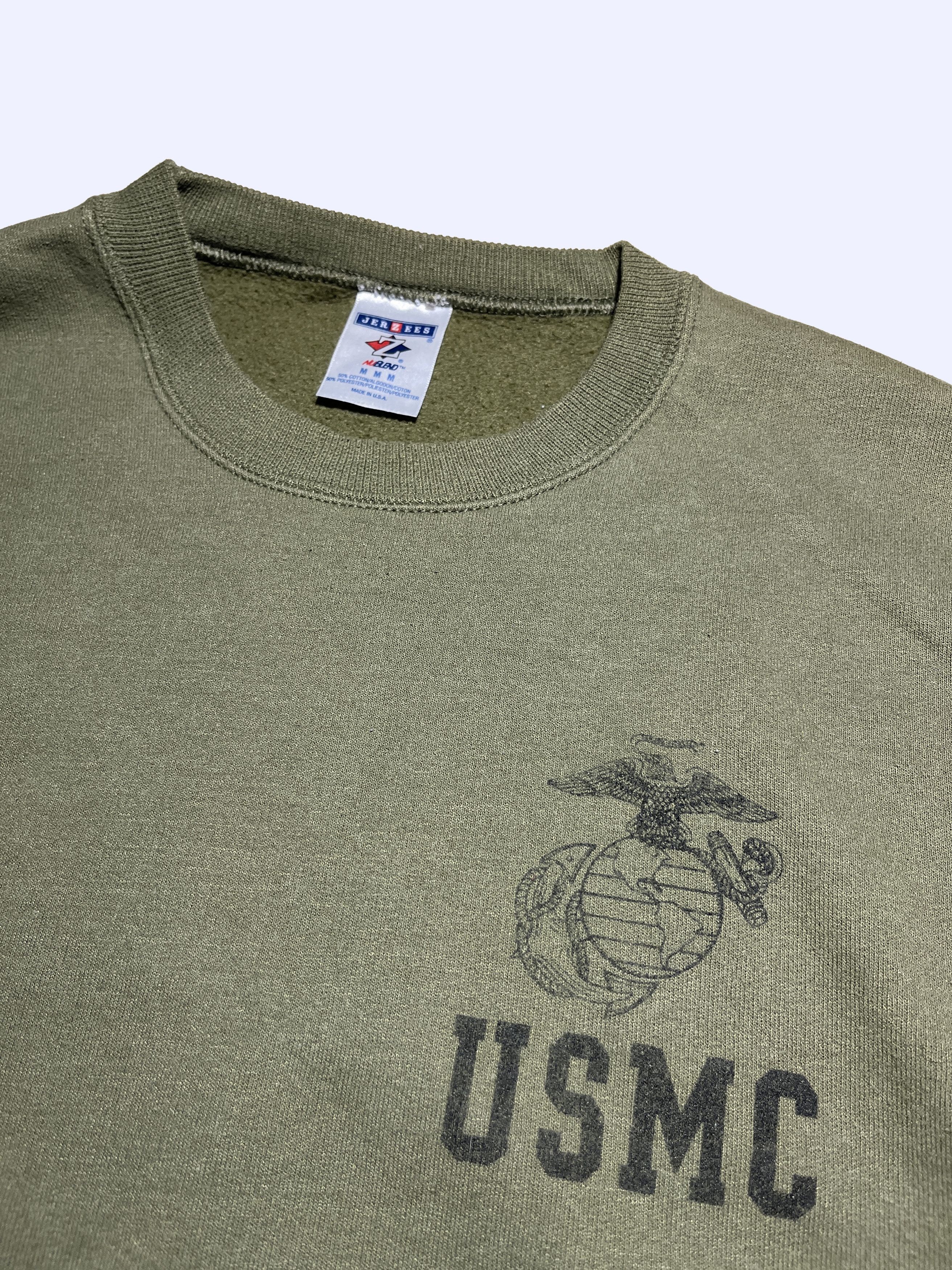 Other USMC US Marine Corps Olive Sweatshirt Shia Labeouf Style Size US M / EU 48-50 / 2 - 5 Thumbnail