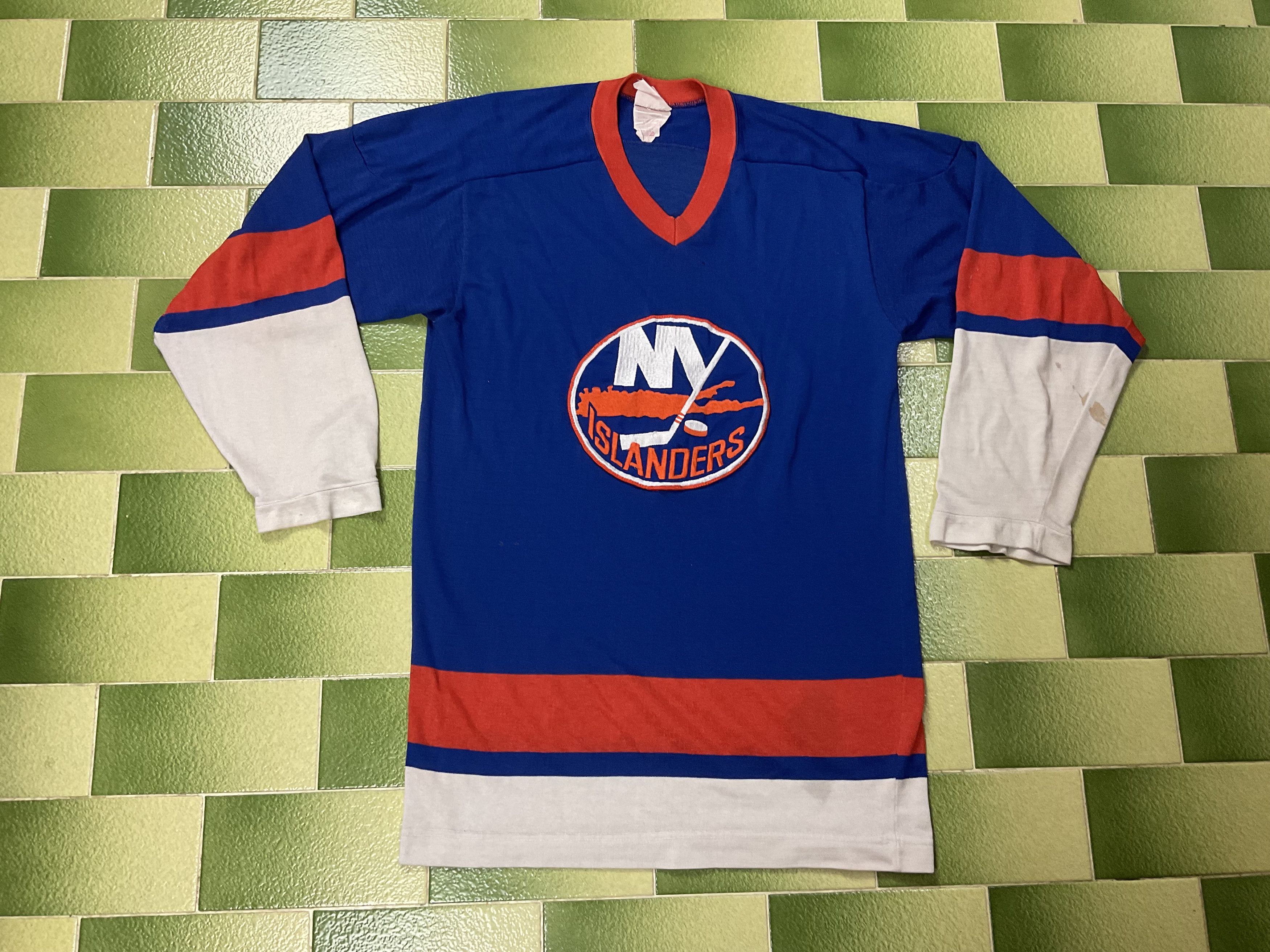 NEW YORK ISLANDERS NHL STARTER JERSEY VINTAGE RARE BLUE &