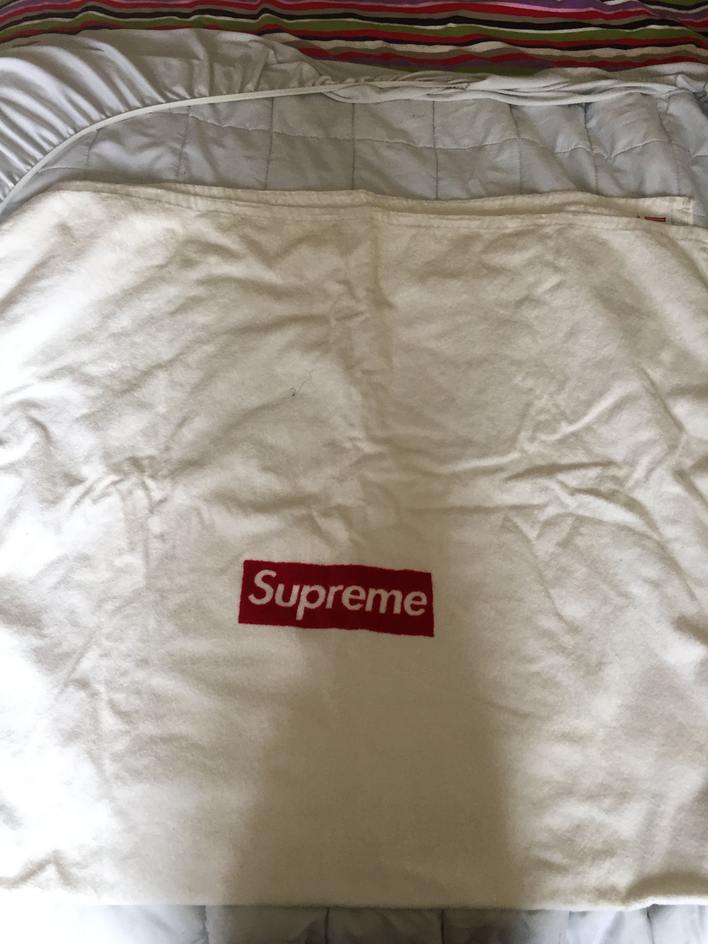 Supreme Supreme Box Logo Beach Towel White | Grailed