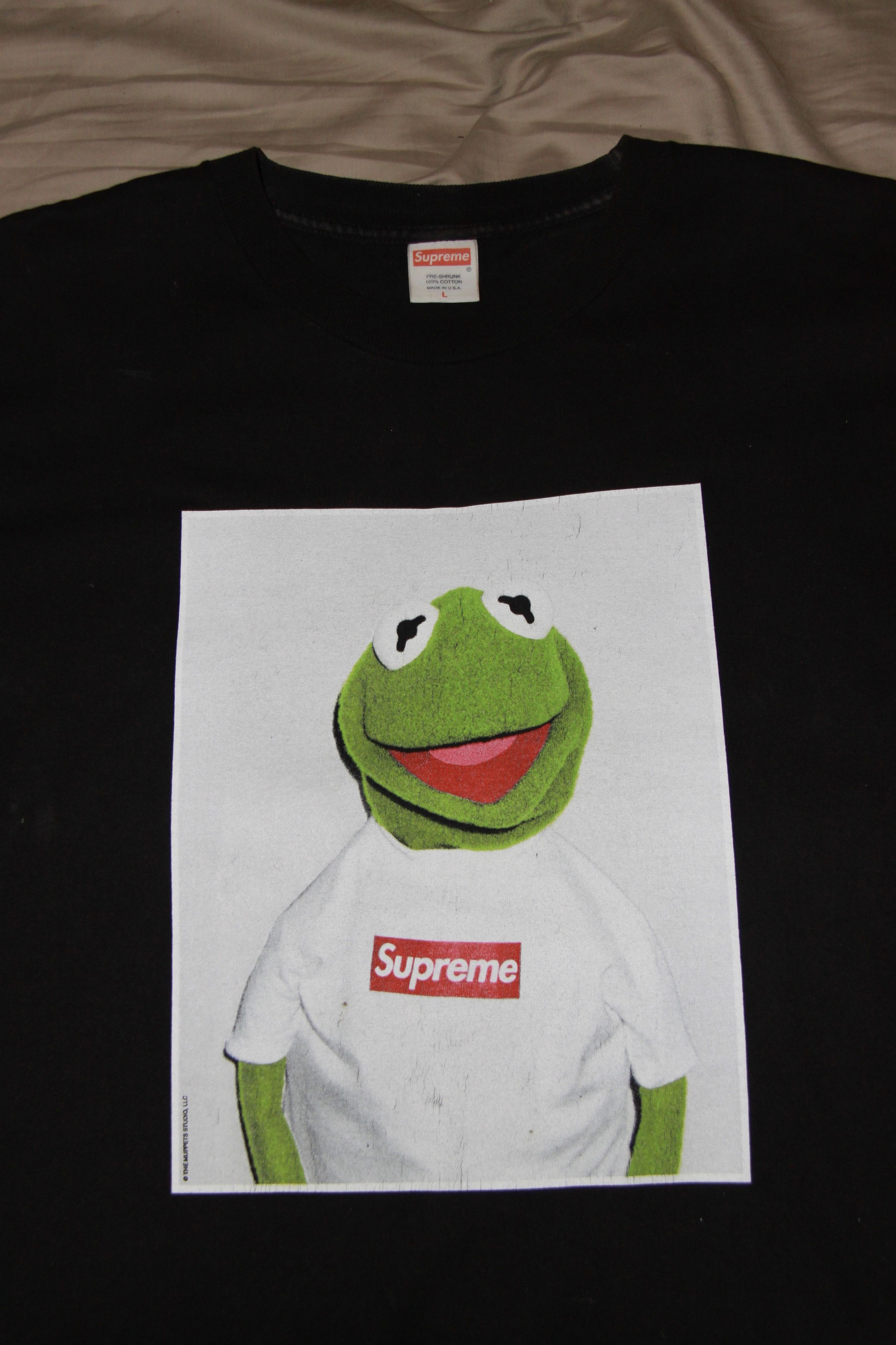 Supreme SS08 Black Kermit Tee Size US L / EU 52-54 / 3 - 4 Thumbnail