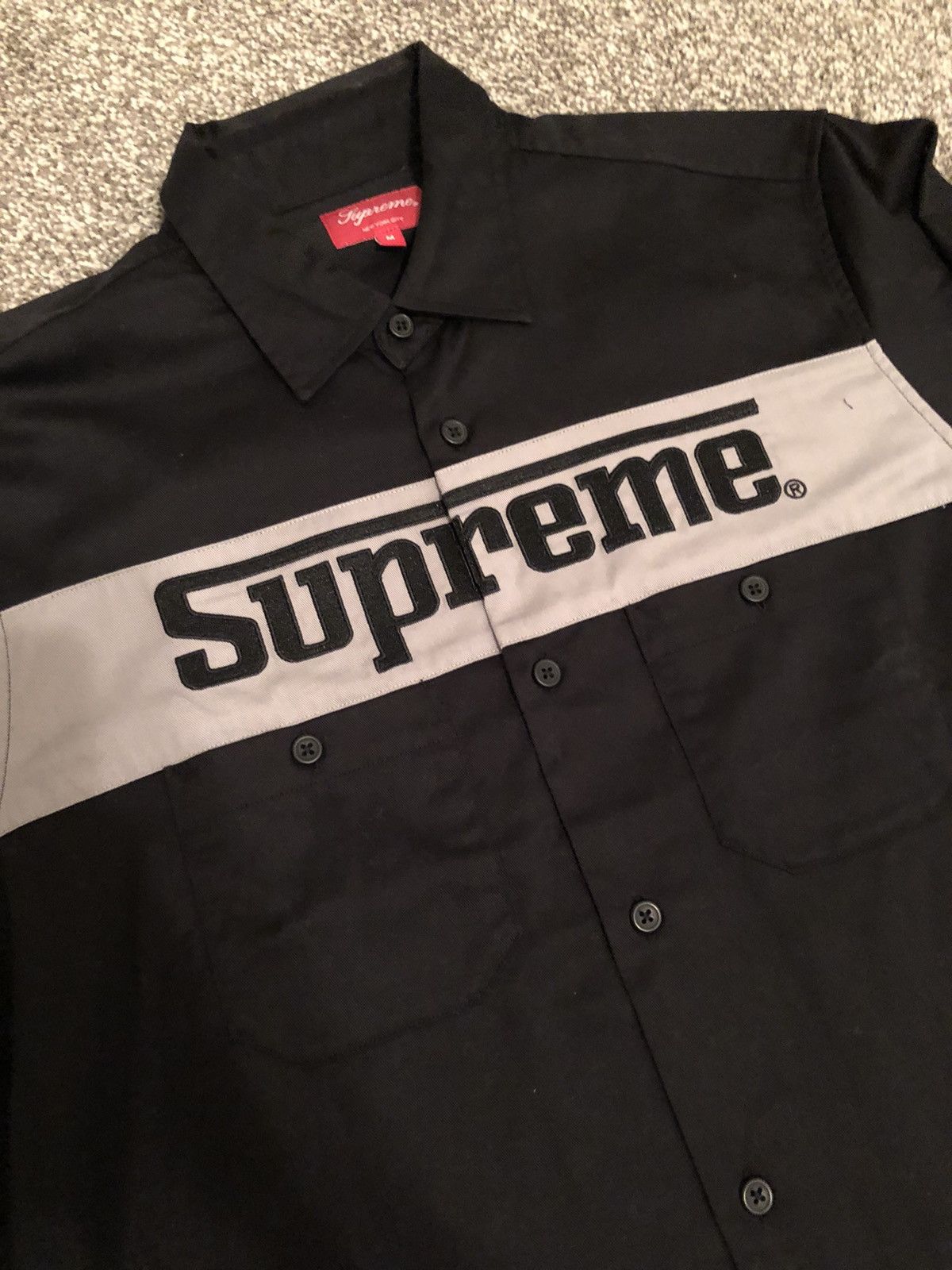 Supreme Supreme Racing Logo Button up Shirt (M) Size US M / EU 48-50 / 2 - 3 Thumbnail