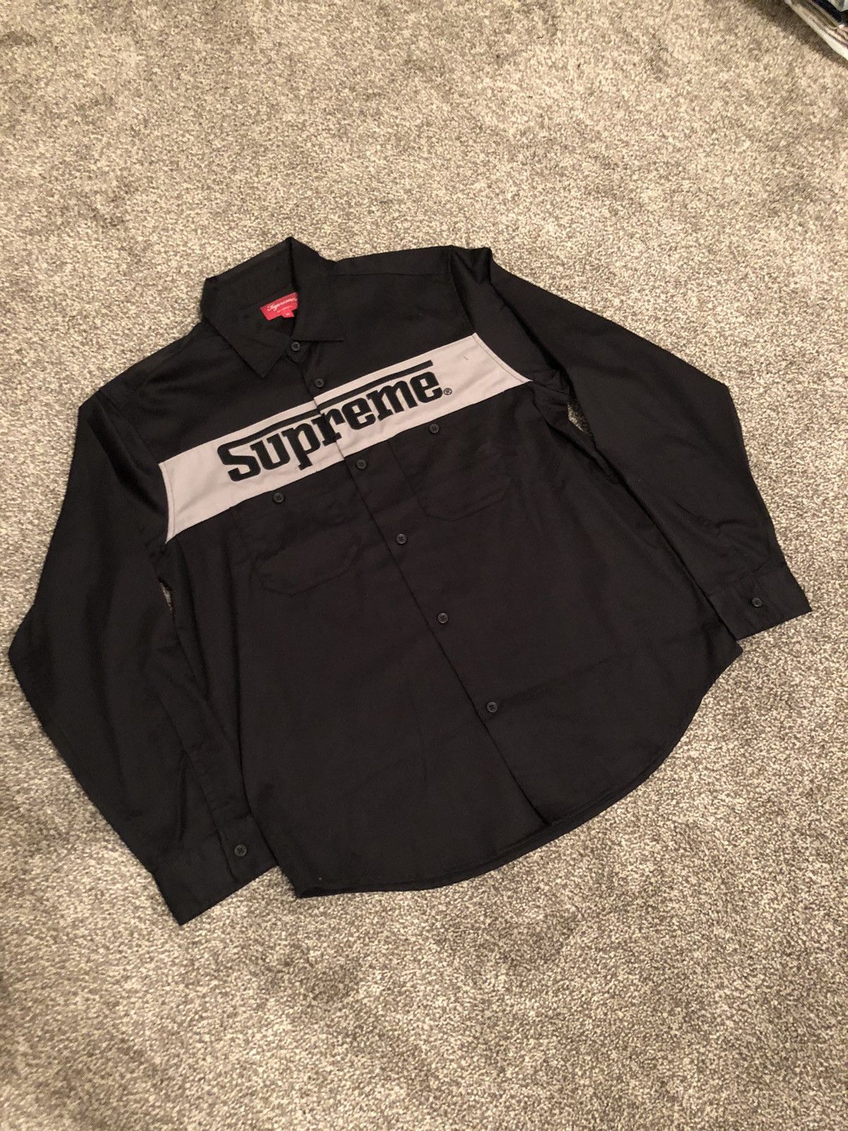 Supreme Supreme Racing Logo Button up Shirt (M) Size US M / EU 48-50 / 2 - 2 Thumbnail