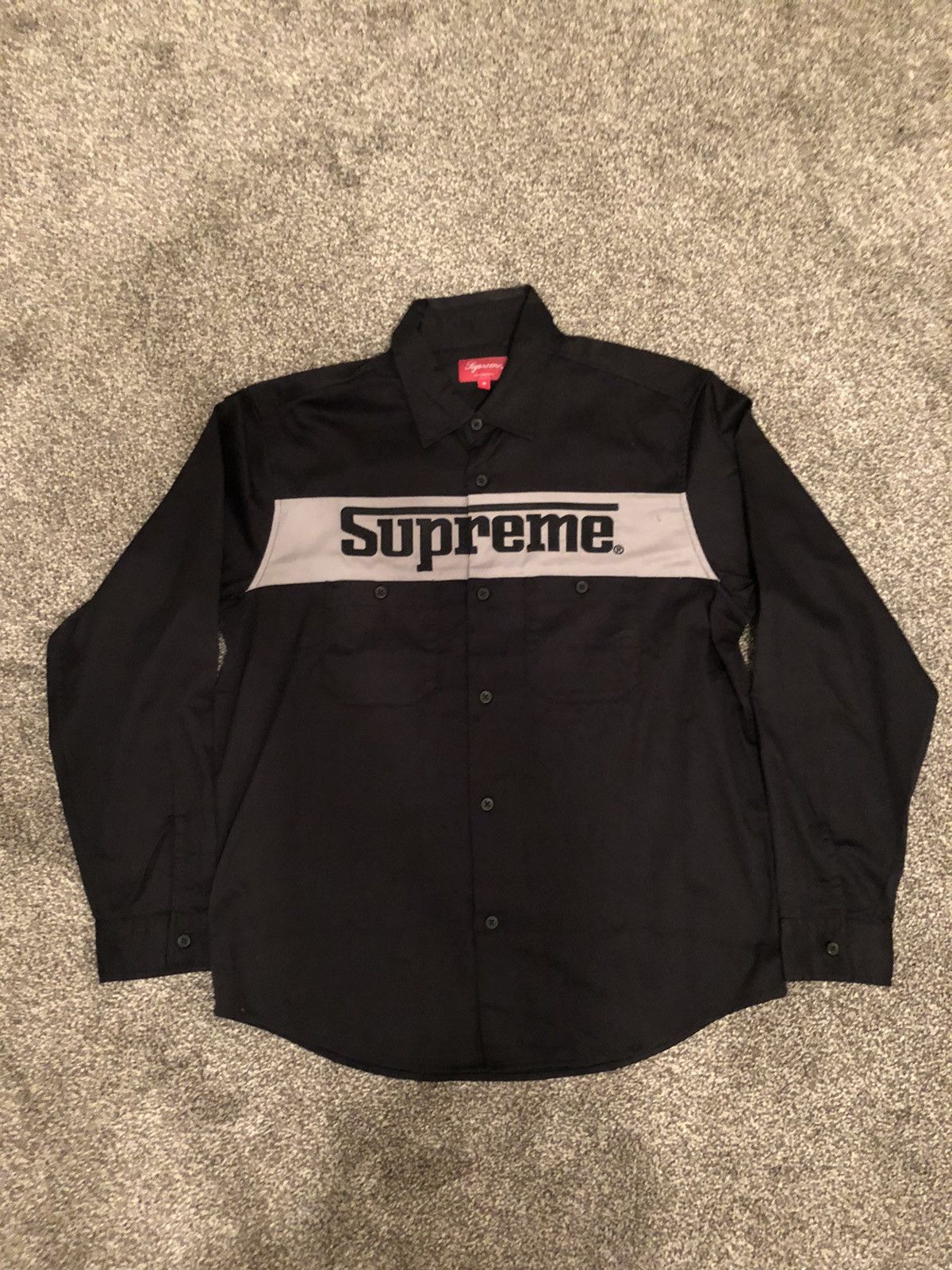Supreme Supreme Racing Logo Button up Shirt (M) Size US M / EU 48-50 / 2 - 1 Thumbnail