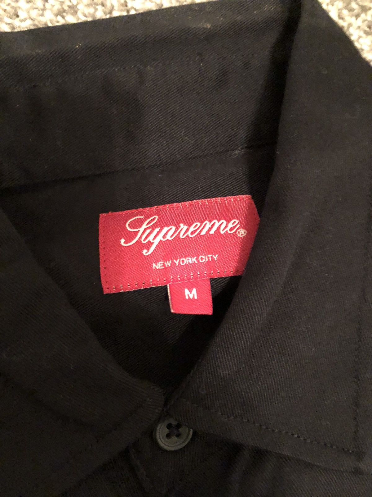 Supreme Supreme Racing Logo Button up Shirt (M) Size US M / EU 48-50 / 2 - 4 Thumbnail
