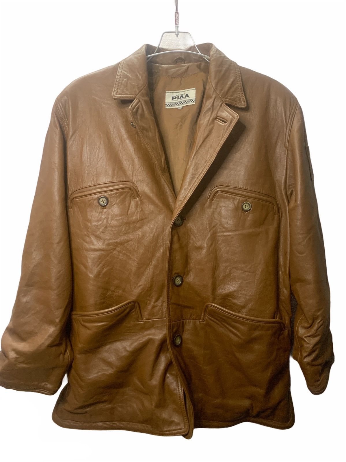 🔥RARE🔥PIAA Racing Lambskin Nappa leather Jacket