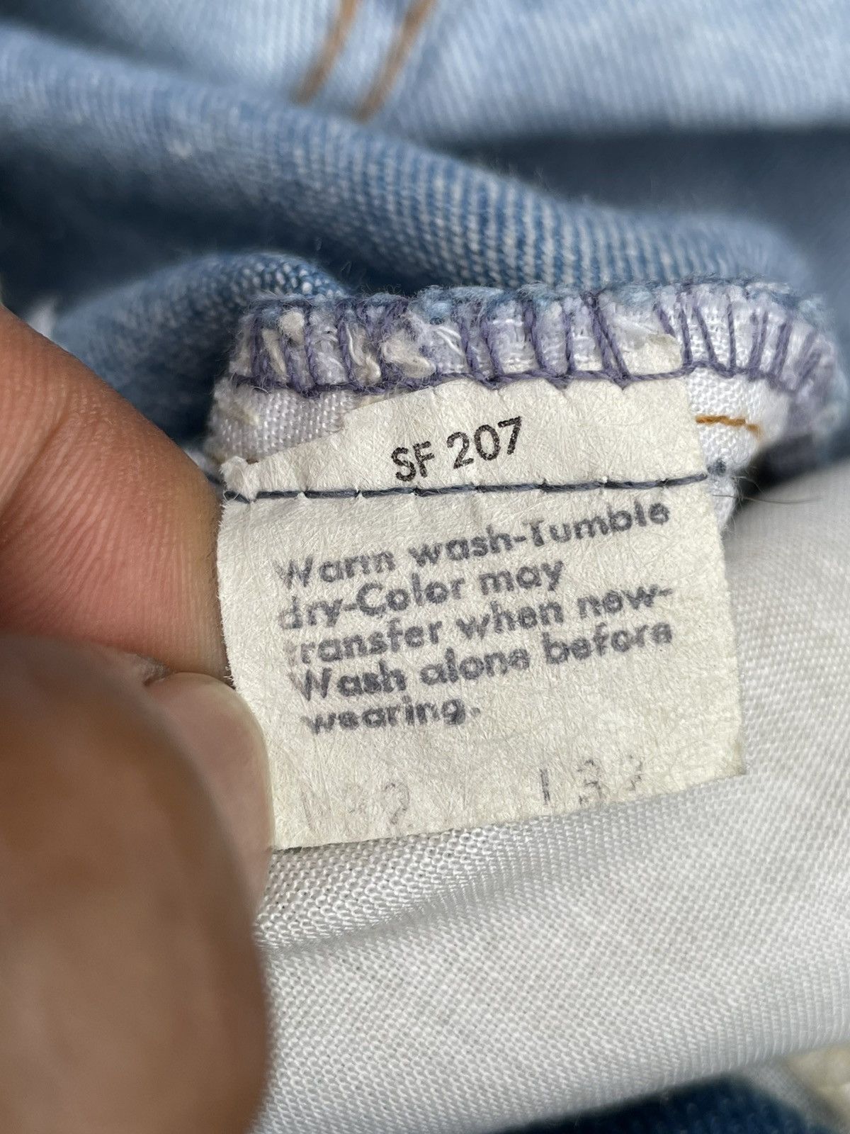 Levi's Vintage 1979 Levis Orange Tag Wide Leg Denim Size US 31 - 16 Thumbnail