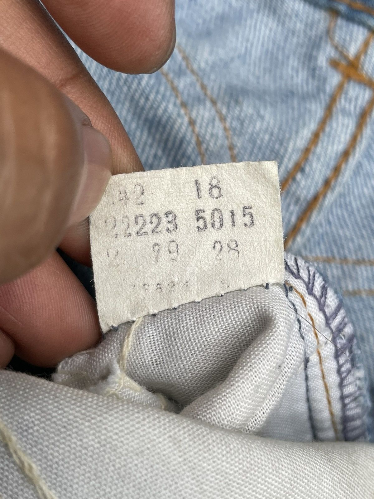 Levi's Vintage 1979 Levis Orange Tag Wide Leg Denim Size US 31 - 17 Thumbnail