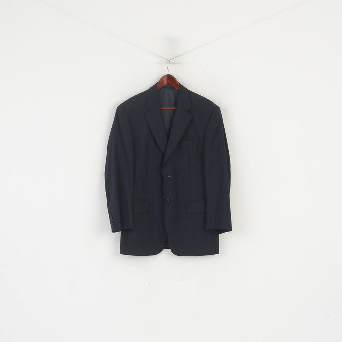 Austin Reed Austin Reed Men 42 Short Blazer Navy Check Jacket 2958 ...