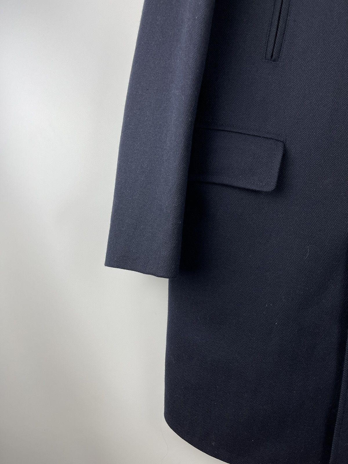 Luigi Bianchi Luigi Bianchi Mantova navy pattern wool coat with lining Size US M / EU 48-50 / 2 - 10 Thumbnail