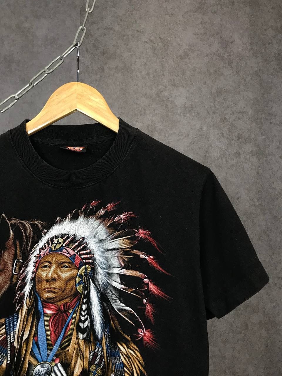 Band Tees Rock Eagle Indian vintage overprinted tee Size US M / EU 48-50 / 2 - 5 Thumbnail