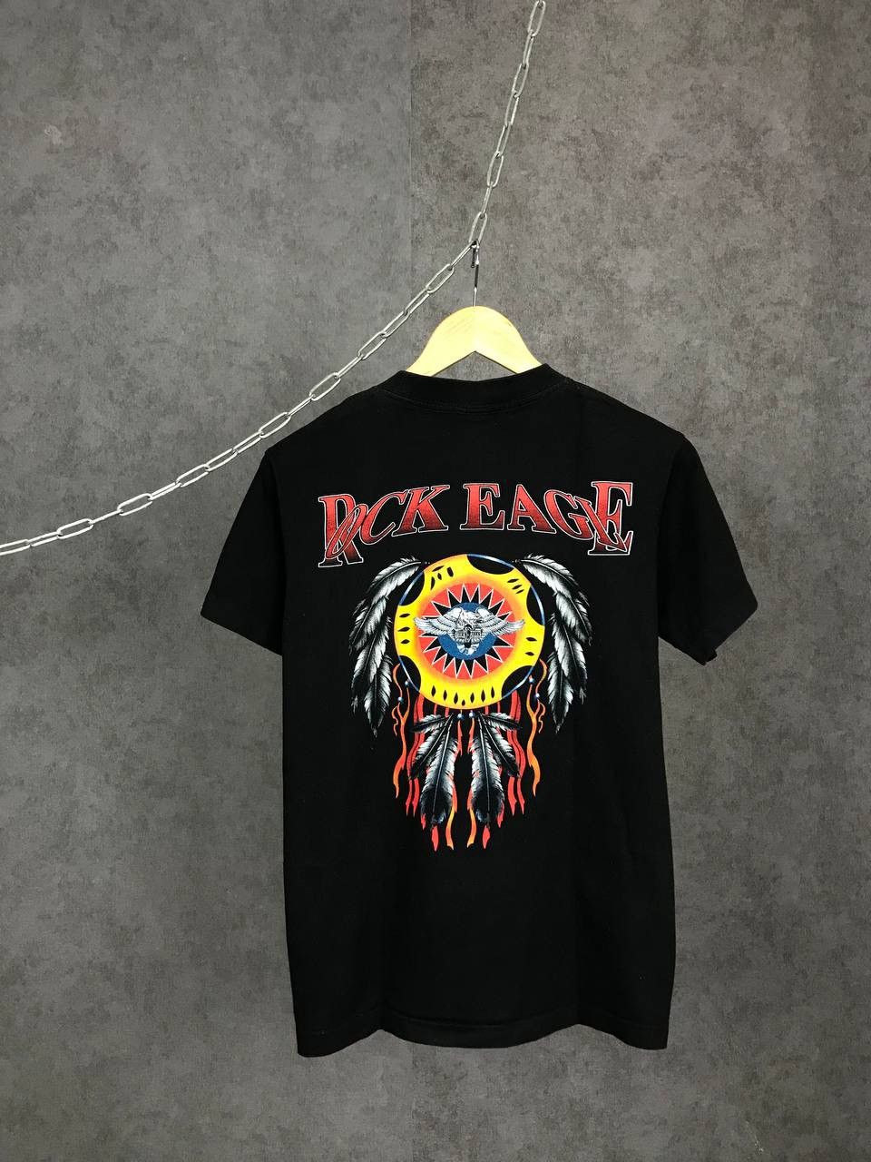 Band Tees Rock Eagle Indian vintage overprinted tee Size US M / EU 48-50 / 2 - 2 Thumbnail