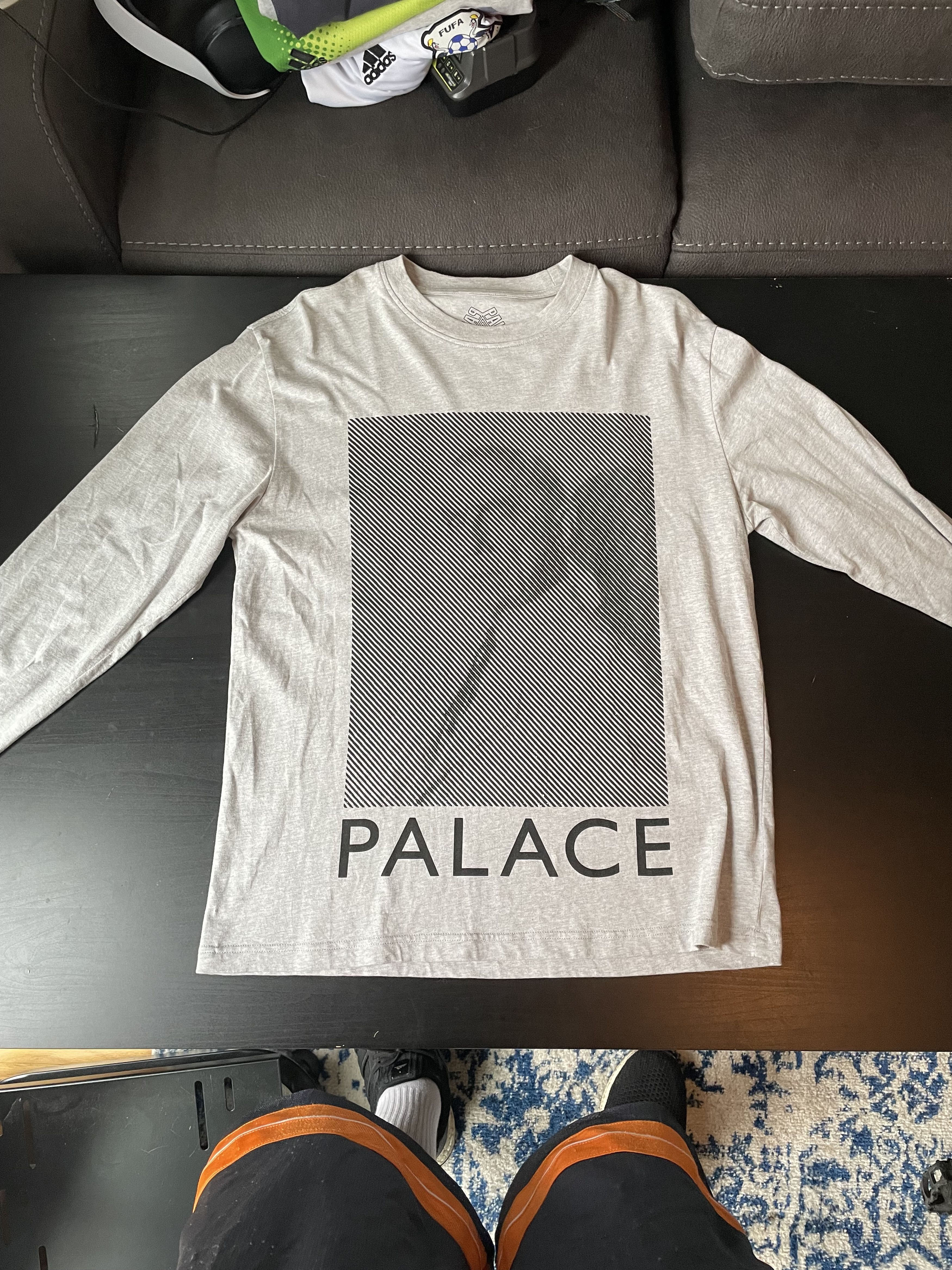 Palace x Detroit Tigers New Era T-Shirt Grey Marl